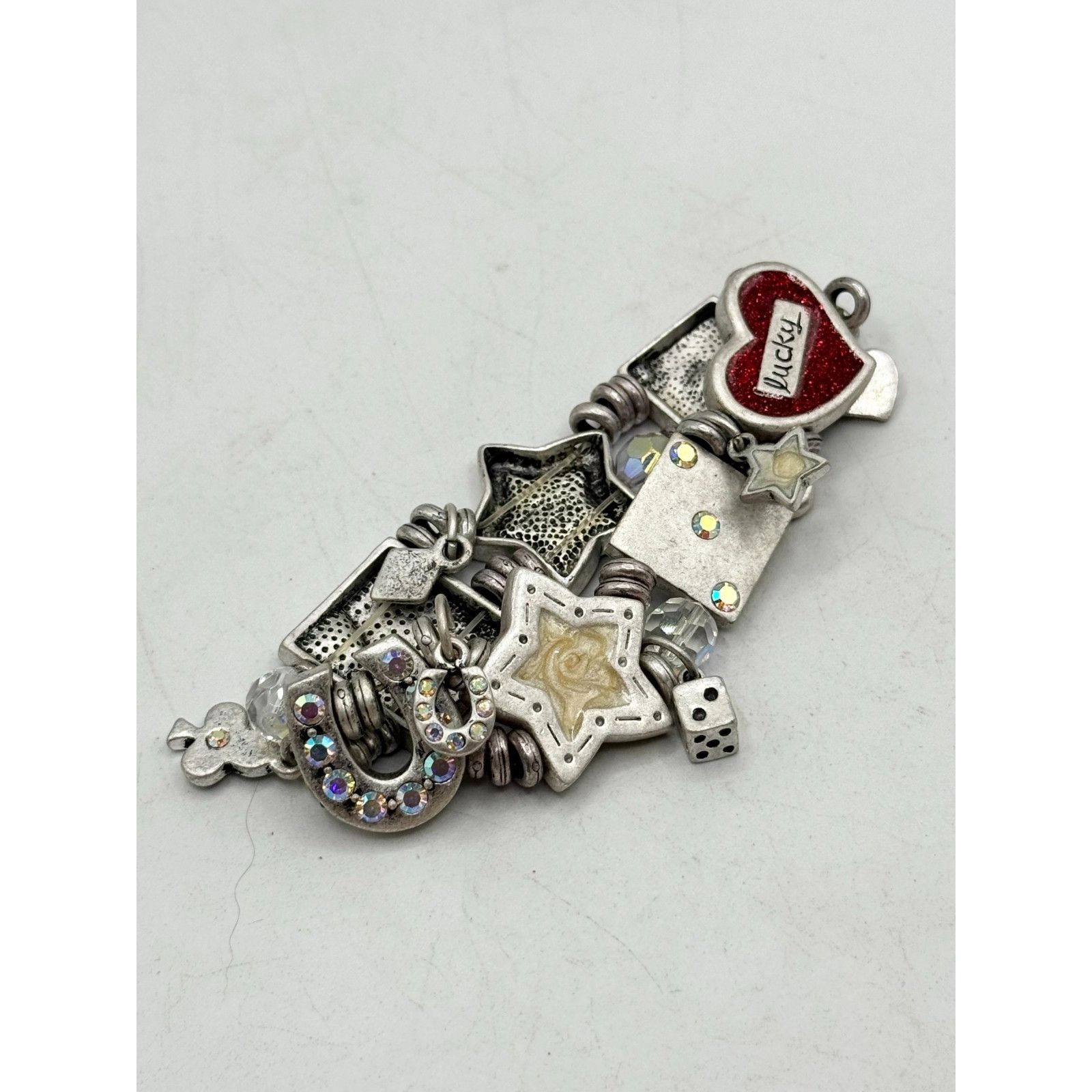 Other Lucky rhinestone enamel charm bracelet Size ONE SIZE - 4 Thumbnail