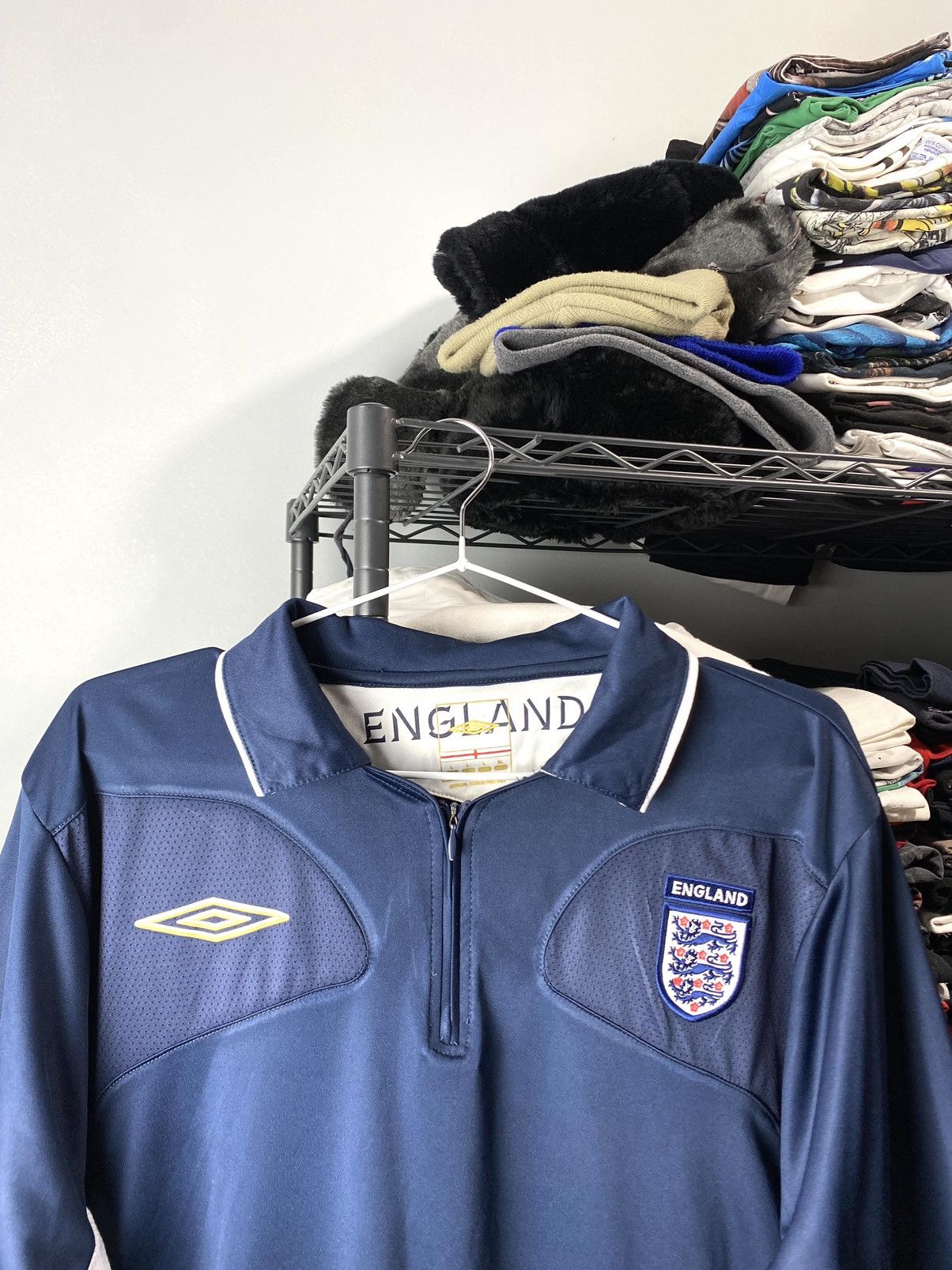 Umbro Vintage 00’s Umbro England Soccer Jersey T Shirt Size US L / EU 52-54 / 3 - 3 Thumbnail