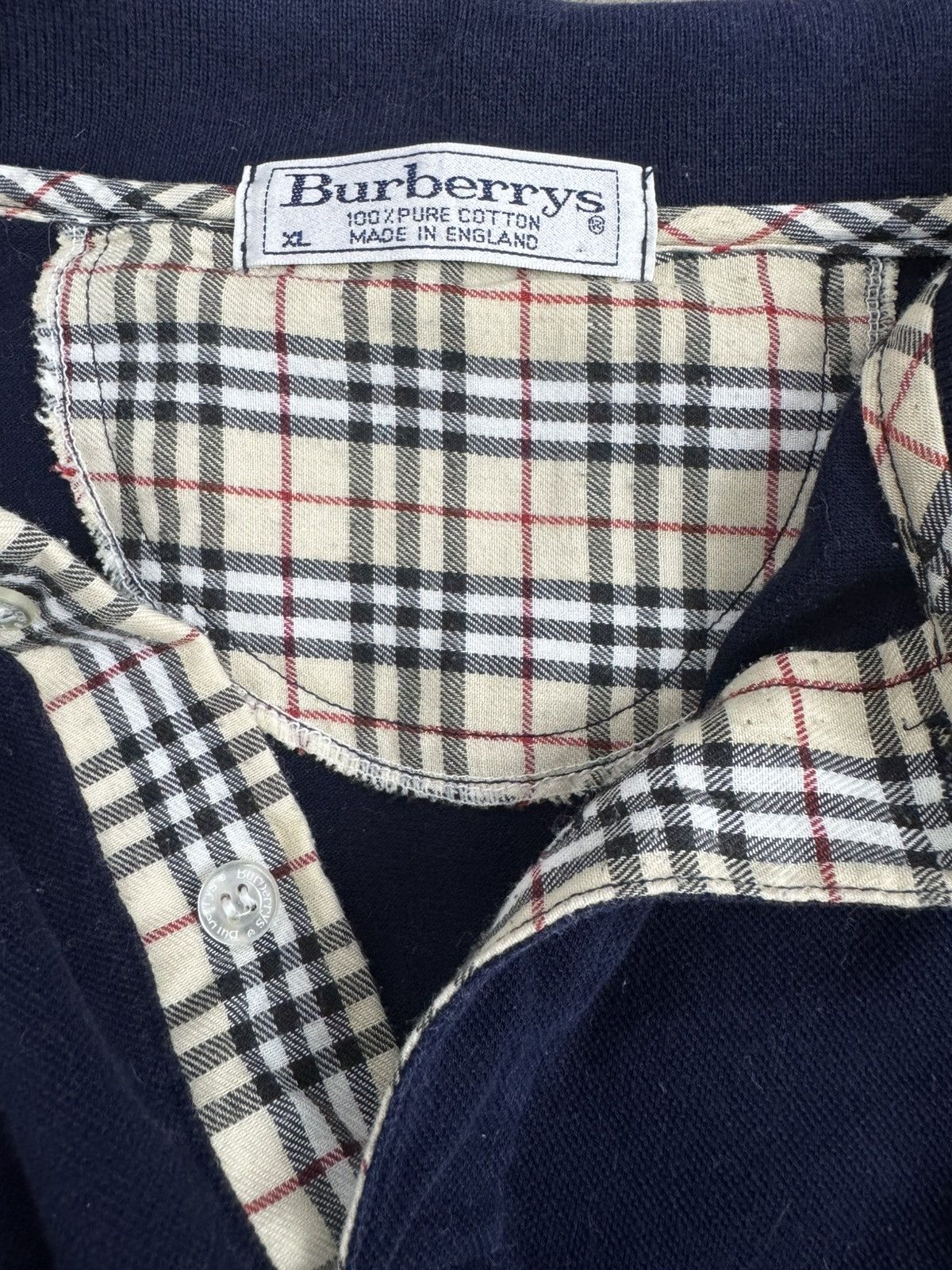 Burberry Vintage Burberrys Polos Shirt Size US XL / EU 56 / 4 - 9 Thumbnail