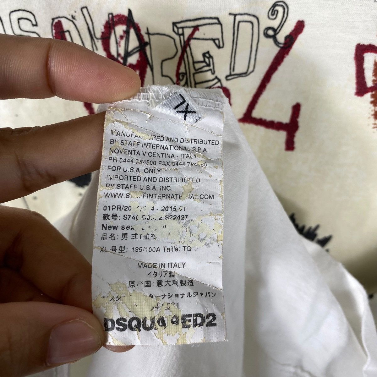 Dsquared2 × Jean-Michel Basquiat DSQUARED 2 Jean-Michel Basquiat 1964 Art Tee Shirt Size US XL / EU 56 / 4 - 6 Thumbnail