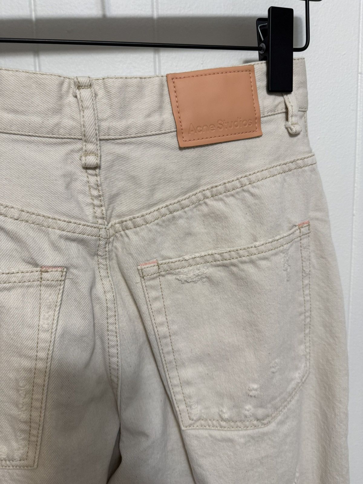 Acne Studios Acne Studios 2022 Split White Jeans Size 26" / US 2 / IT 38 - 4 Thumbnail