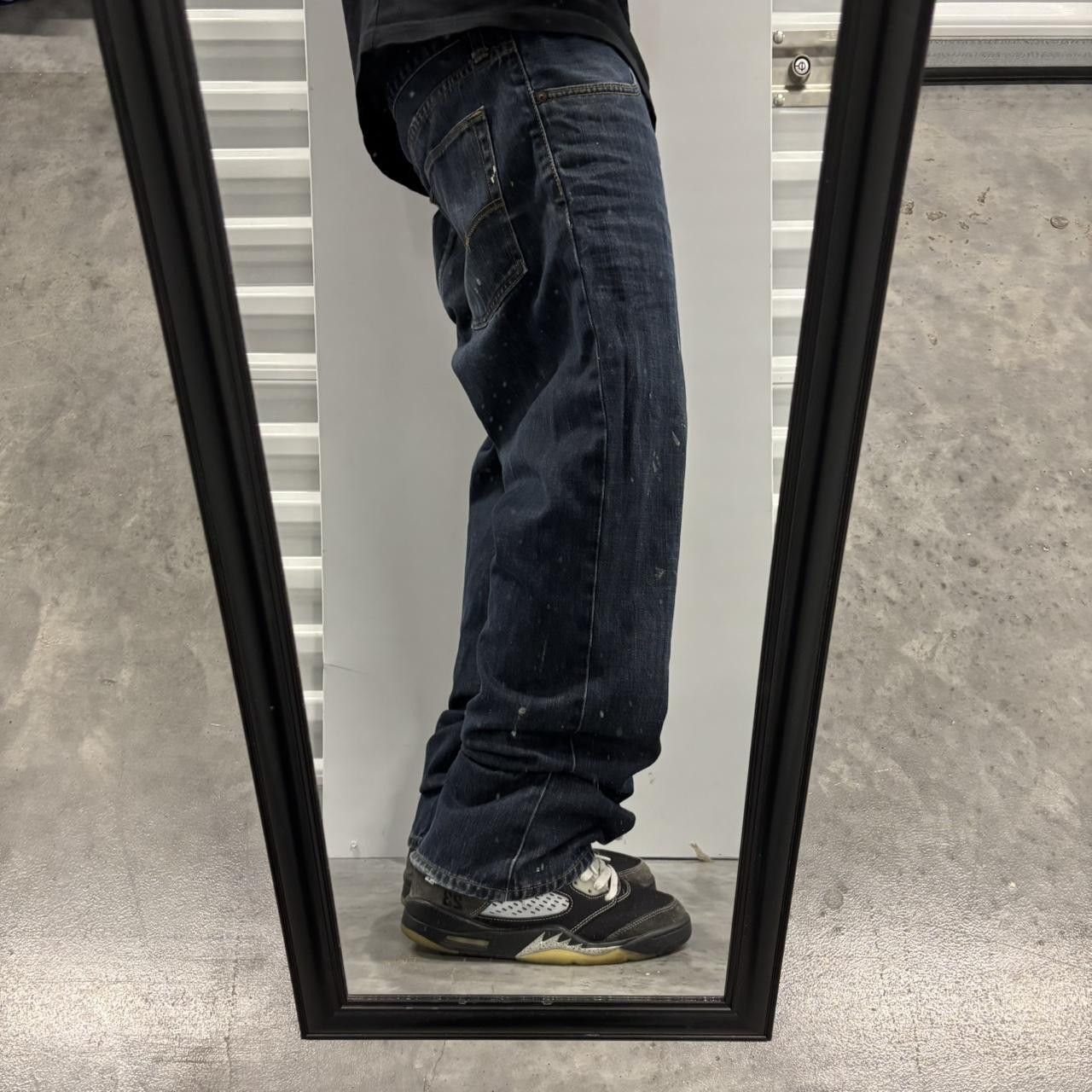 Japanese Brand × Vintage Crazy Vintage Y2K/2000s Grunge Dark Wash Denim Jeans! Size US 34 / EU 50 - 2 Thumbnail