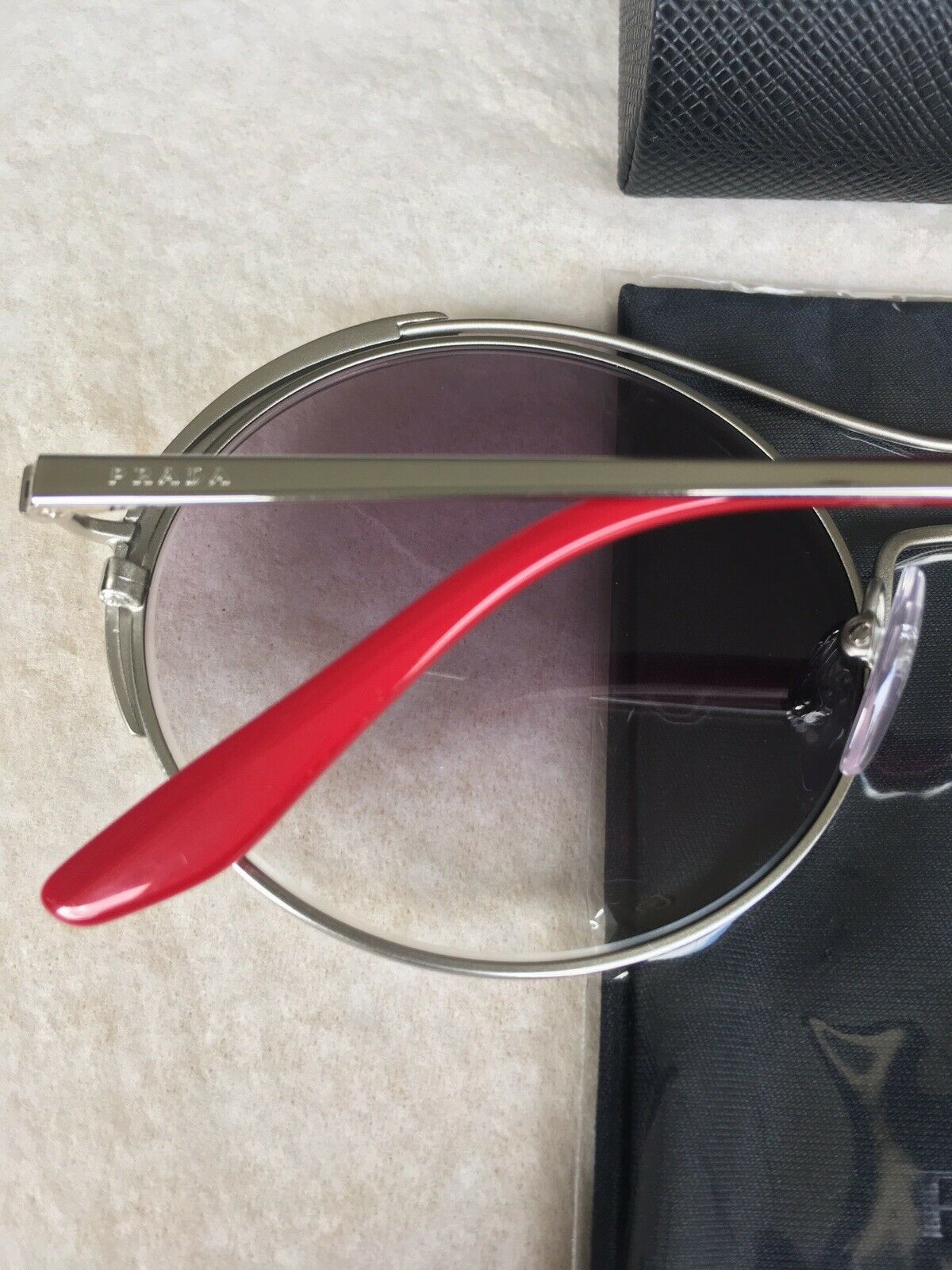 Prada PRADA Round Sunglasses SPR 55V Size ONE SIZE - 8 Thumbnail