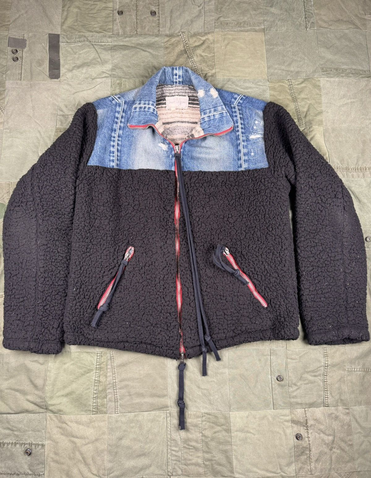 Greg Lauren Denim Sherpa High Tech Zip Size US L / EU 52-54 / 3 - 1 Thumbnail