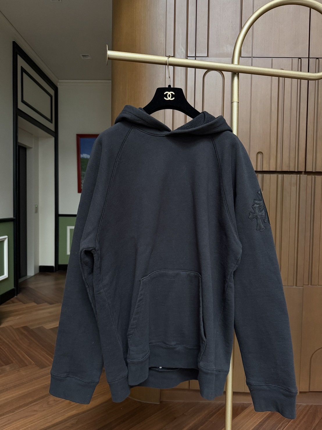 Chrome Hearts Chrome Hearts Triple Cross Leather Patch Pullover Hoodie Size US L / EU 52-54 / 3 - 2 Thumbnail