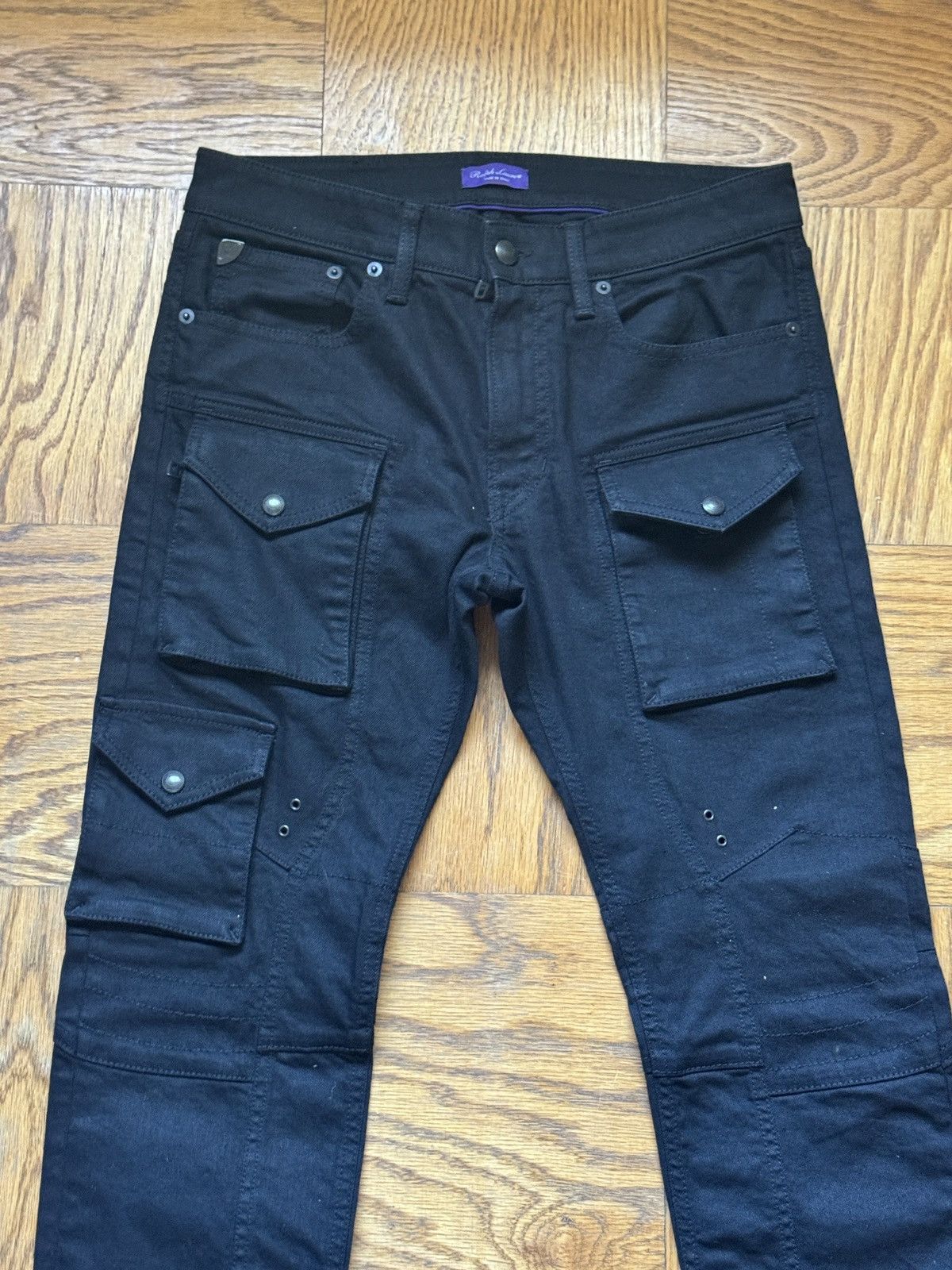 Ralph Lauren Purple Label Purple Label Ralph Lauren Skinny Moto Jeans Size US 30 / EU 46 - 2 Thumbnail