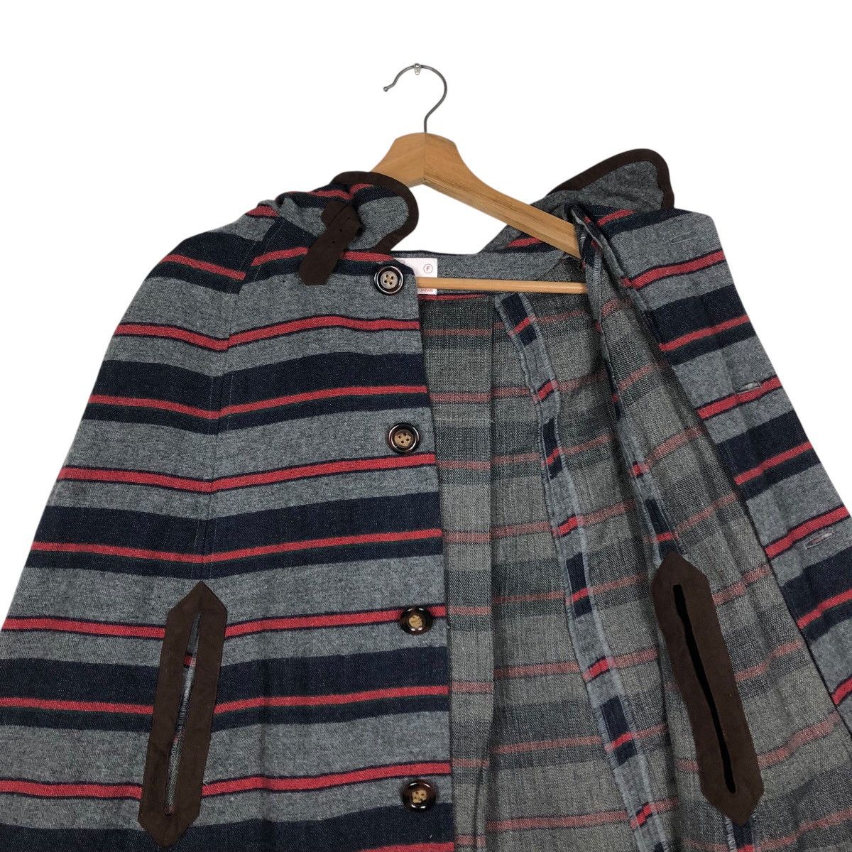 45rpm 📌Vintage Cloak Bomber Jacket Wool Hickory Chore Size US M / EU 48-50 / 2 - 15 Thumbnail