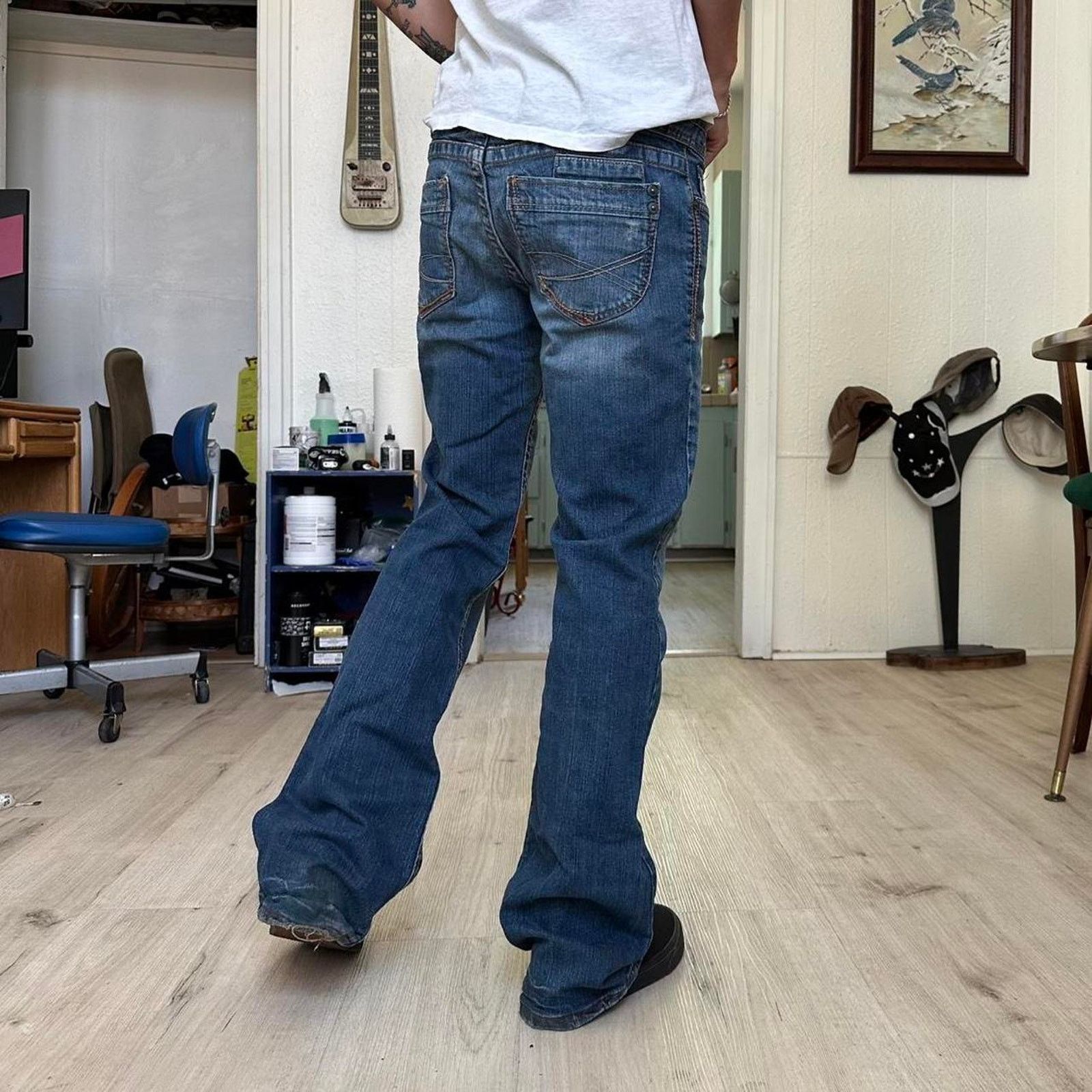 Aeropostale × Vintage Vintage Y2K 00s Aeropostale Bootcut Flare Denim Jeans Pants Size 32" / US 10 / IT 46 - 2 Thumbnail