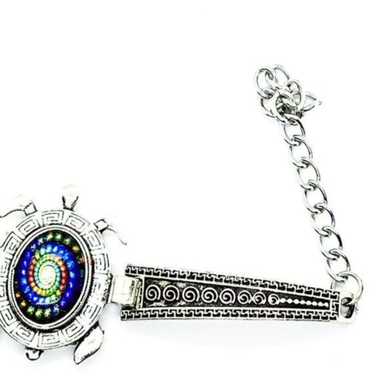 Other Boho Sea Turtle Rhinestone Silver-Tone Bracelet NWT Size ONE SIZE - 6 Thumbnail