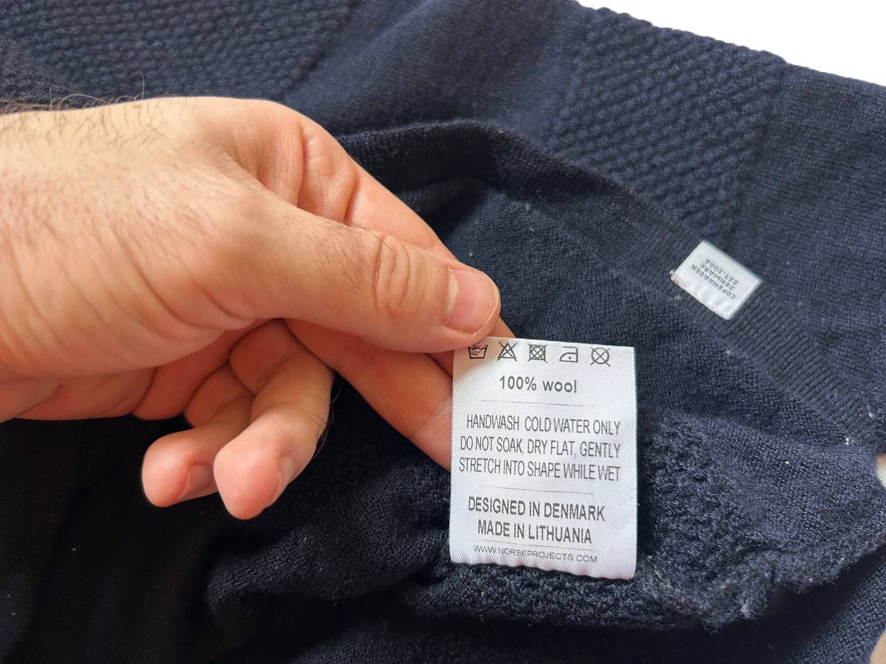 Norse Projects Knitted blue sweater Norse Projeckts made of wool. Size US L / EU 52-54 / 3 - 8 Thumbnail
