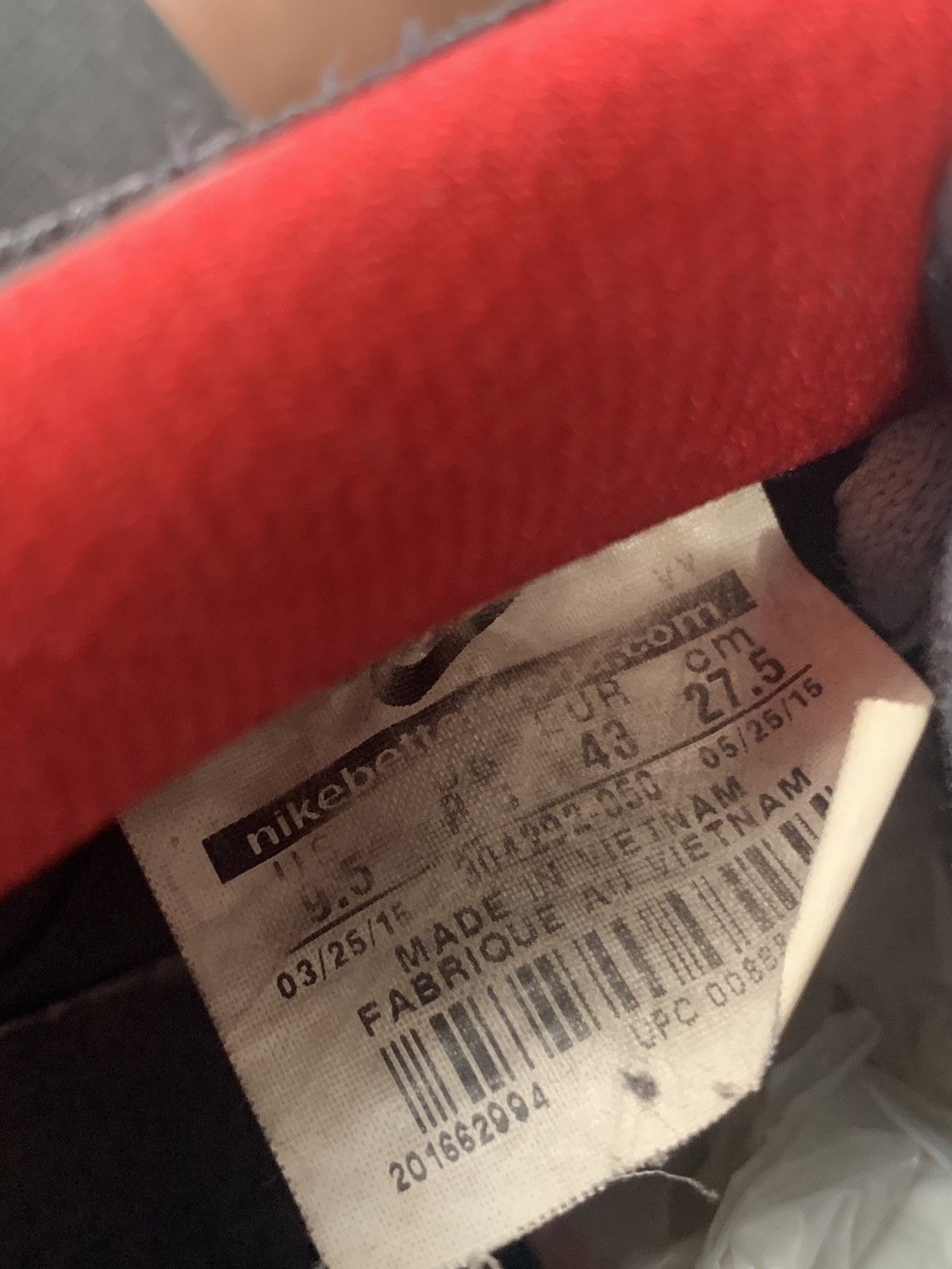 Nike Nike Dunk Low Pro Sb Black Cement '15 Size US 8.5 / EU 41-42 - 9 Thumbnail