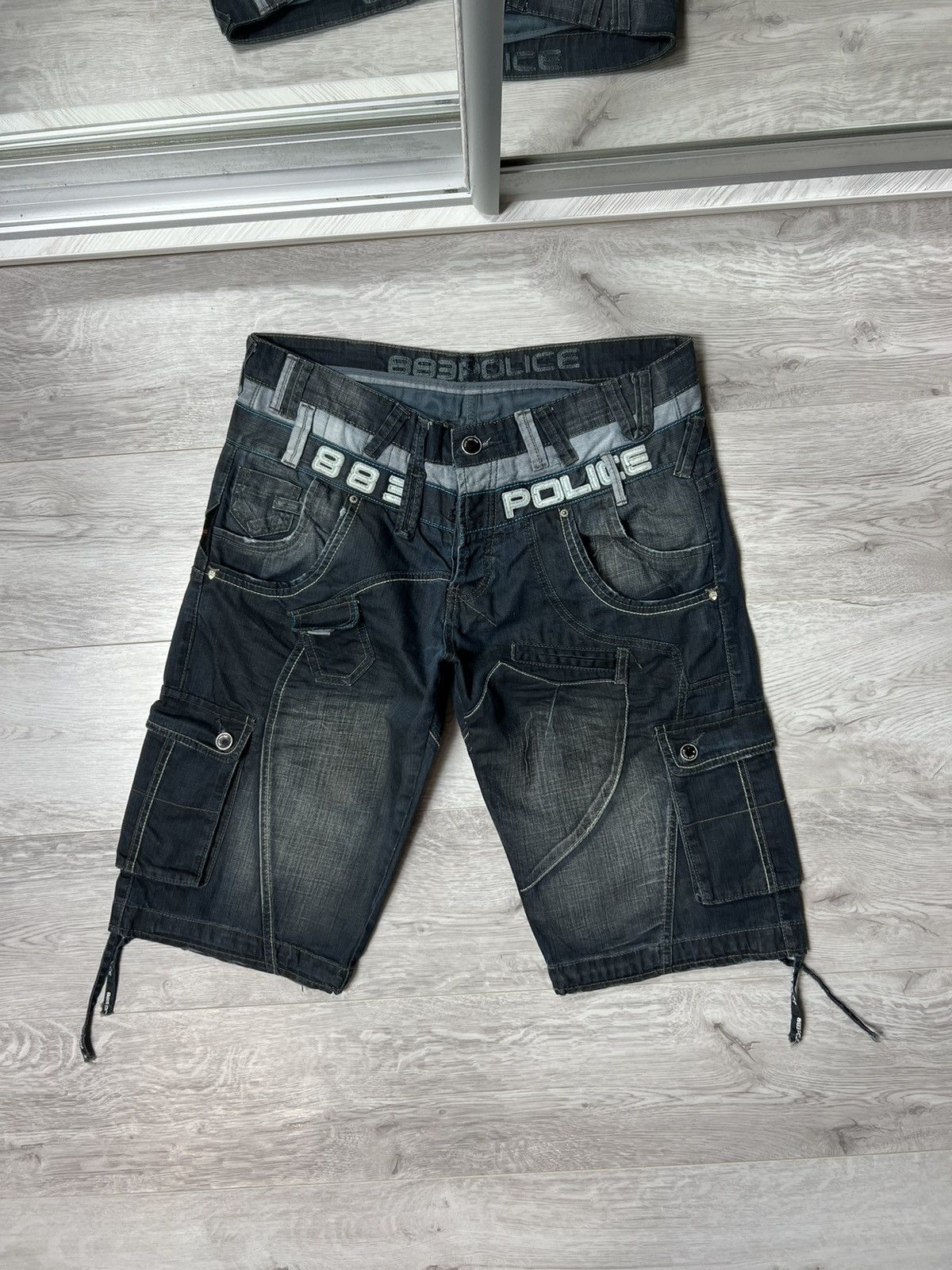 883 Police Japanese Style Denim Shorts Y2K Jeans
