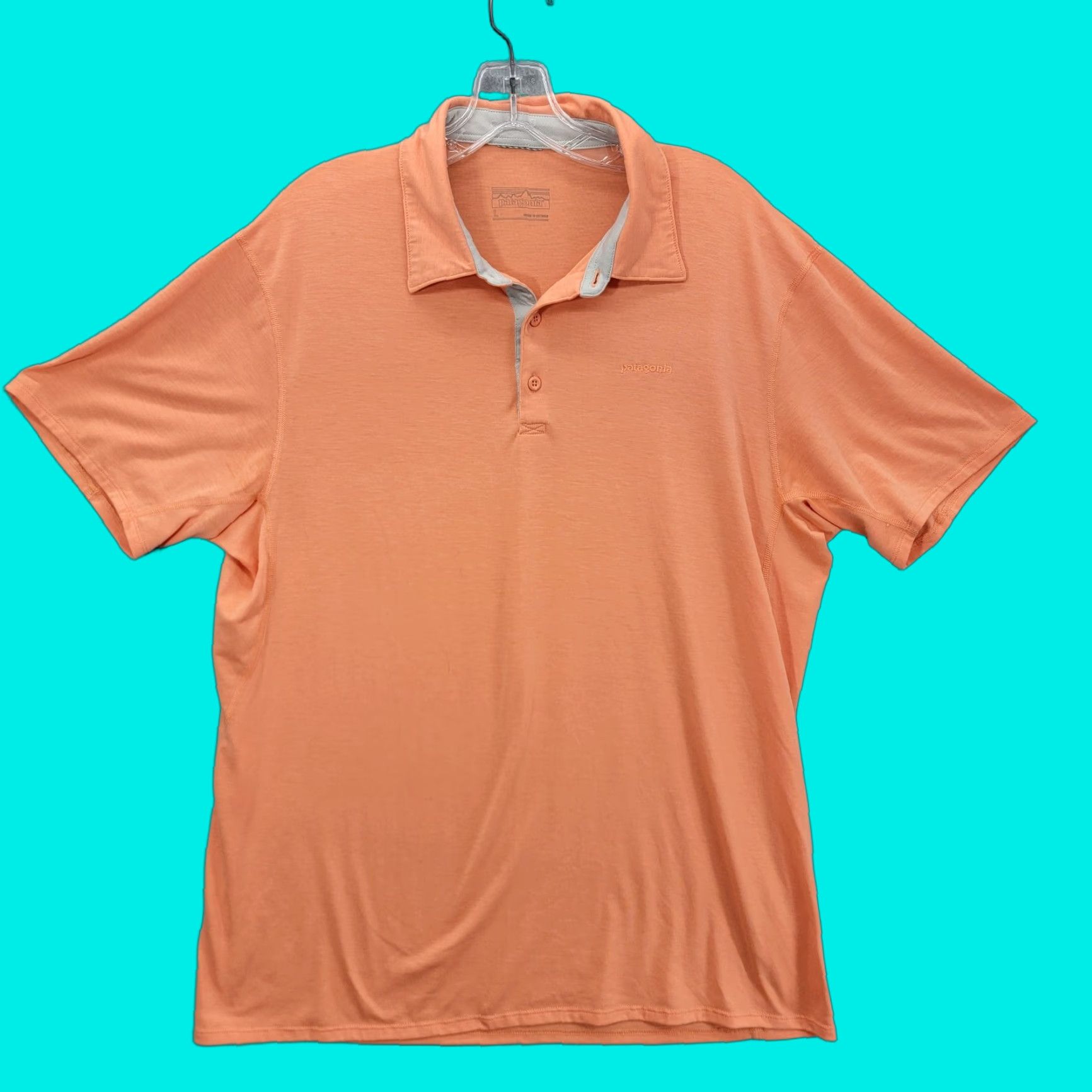 Patagonia PATAGONIA shirt mens large POLO SHIRT PEACH lightweight Size US L / EU 52-54 / 3 - 1 Thumbnail