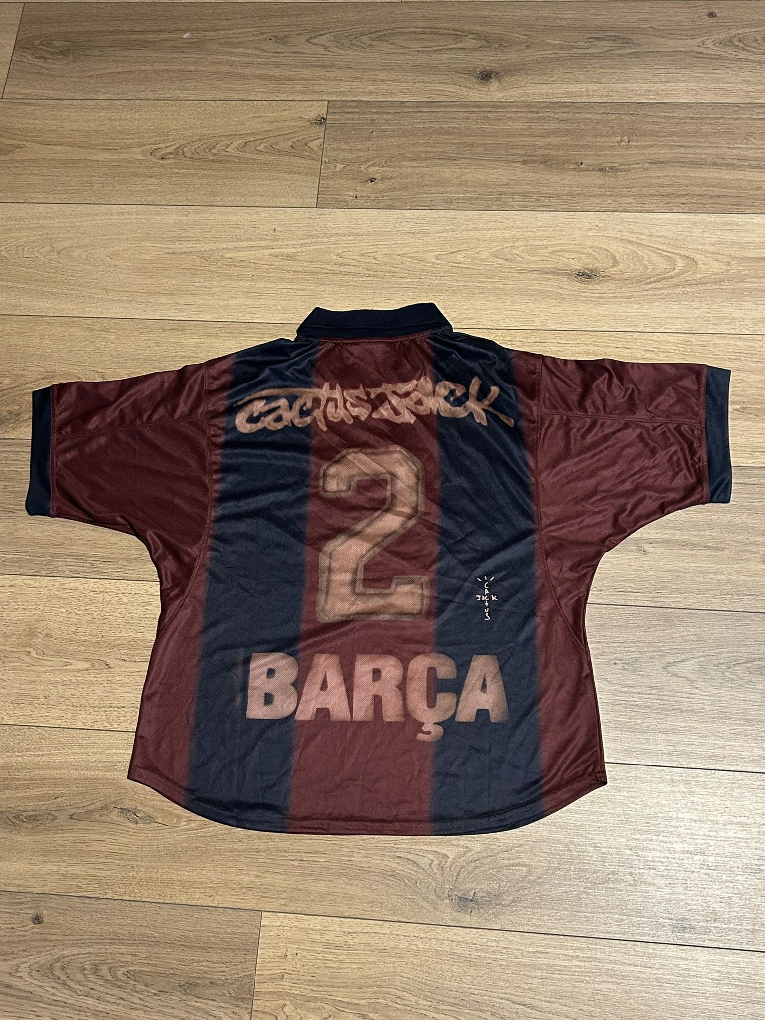 Nike × Travis Scott Nike Travis Scott C Barcelona T-shirt football Size US S / EU 44-46 / 1 - 2 Thumbnail