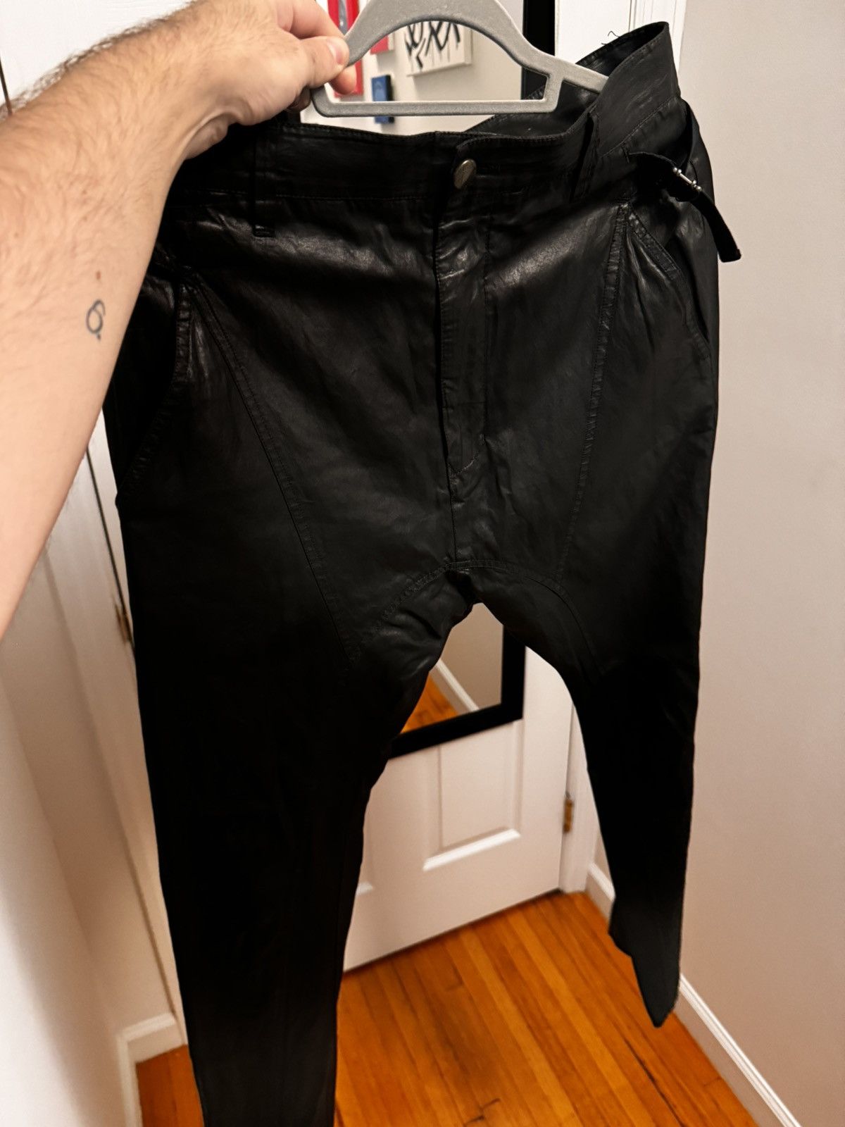 Helmut Lang × Vintage Helmut Lang Vintage wax cotton pants Size US 30 / EU 46 - 3 Thumbnail