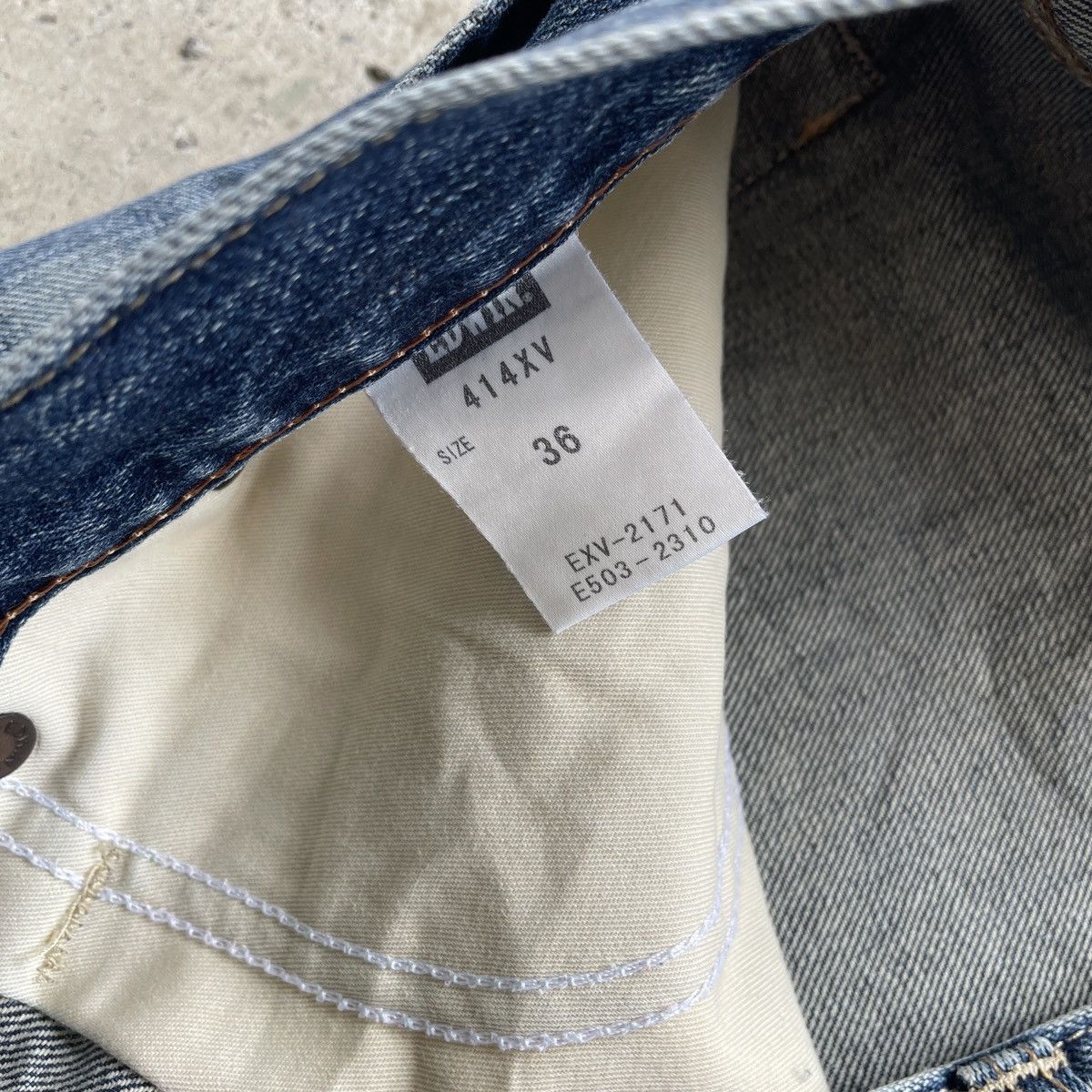 Japanese Brand Vintage Edwin Baggy Jeans Faded Denim Pants W37x30 Size US 37 - 7 Thumbnail
