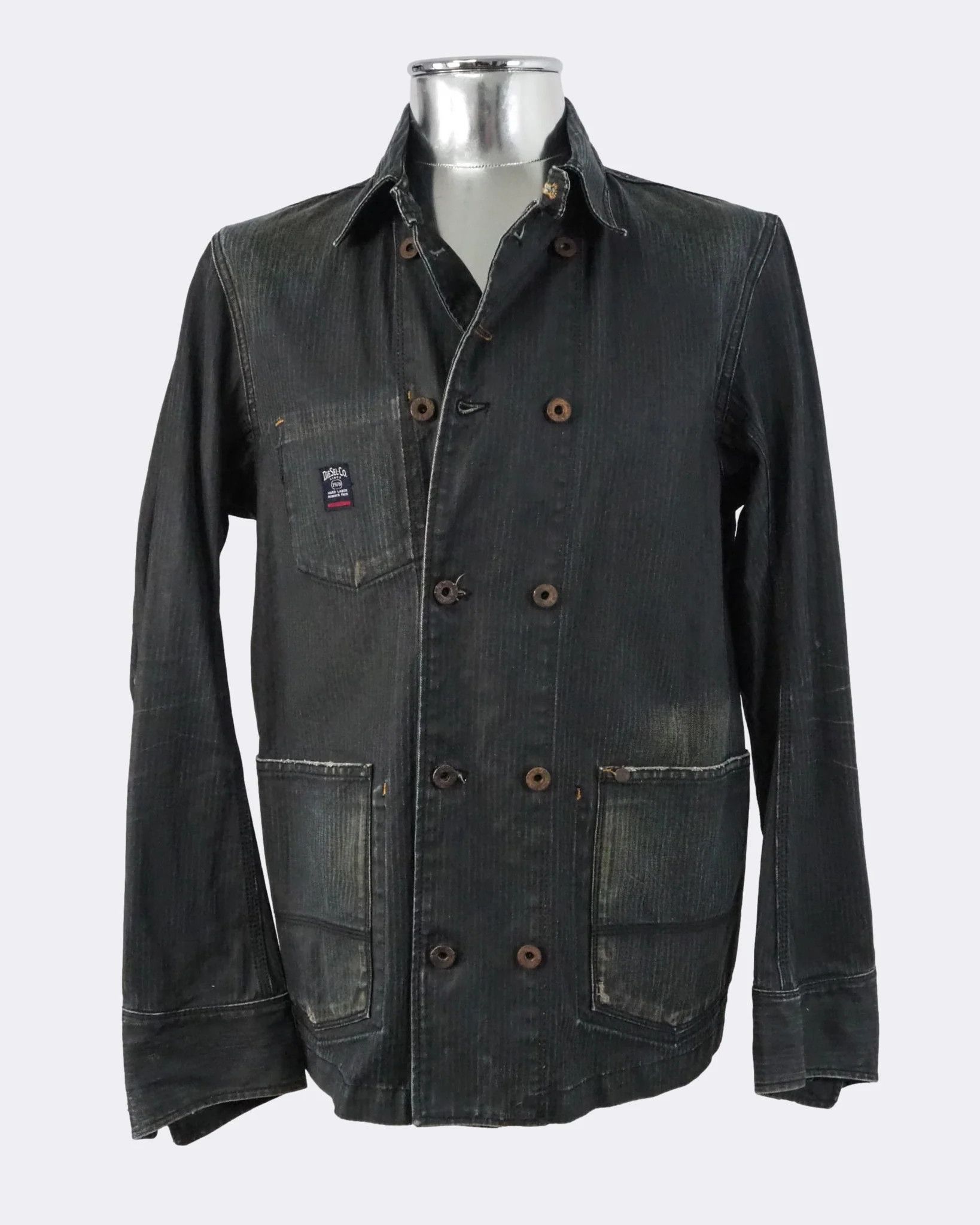 Diesel Men's Diesel Dark Denim Jeans Button-front Jacket $447 Size US M / EU 48-50 / 2 - 7 Thumbnail