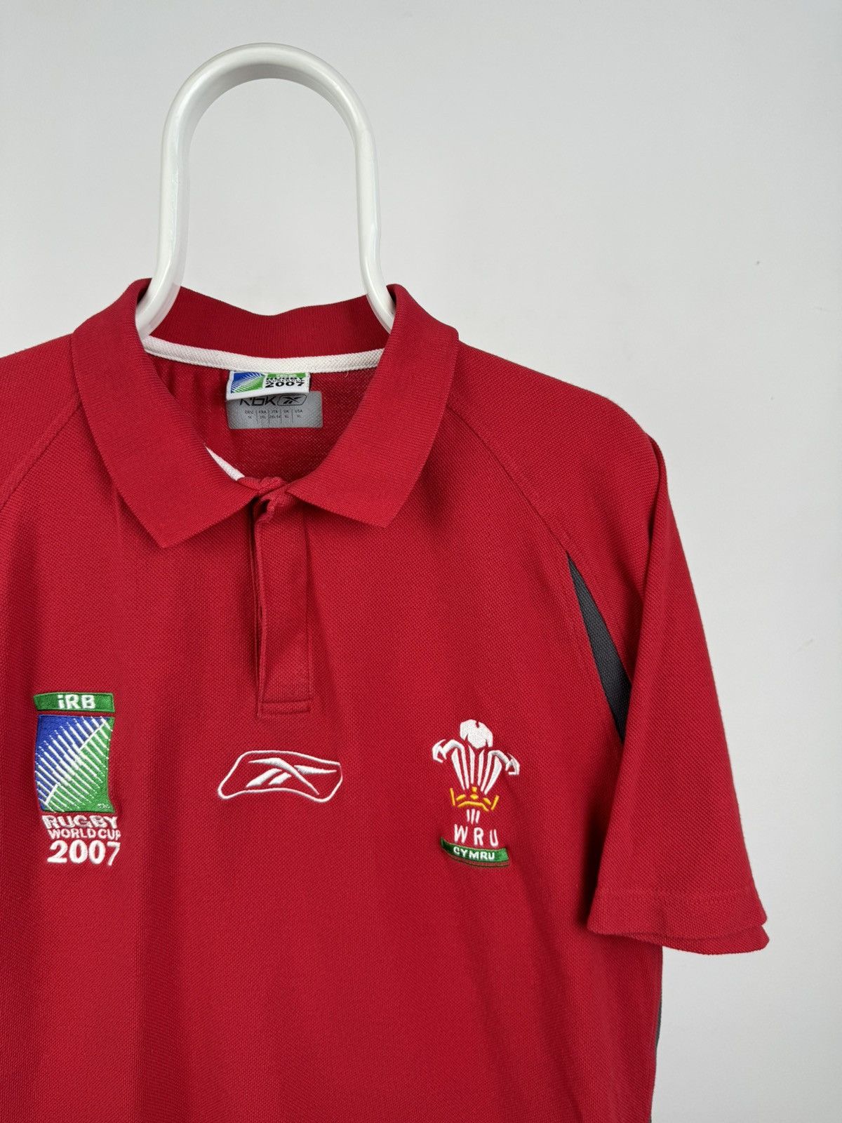 Reebok Vintage Reebok 2007 Rugby World Cup IRB Wales Team Polo Size US XL / EU 56 / 4 - 2 Thumbnail