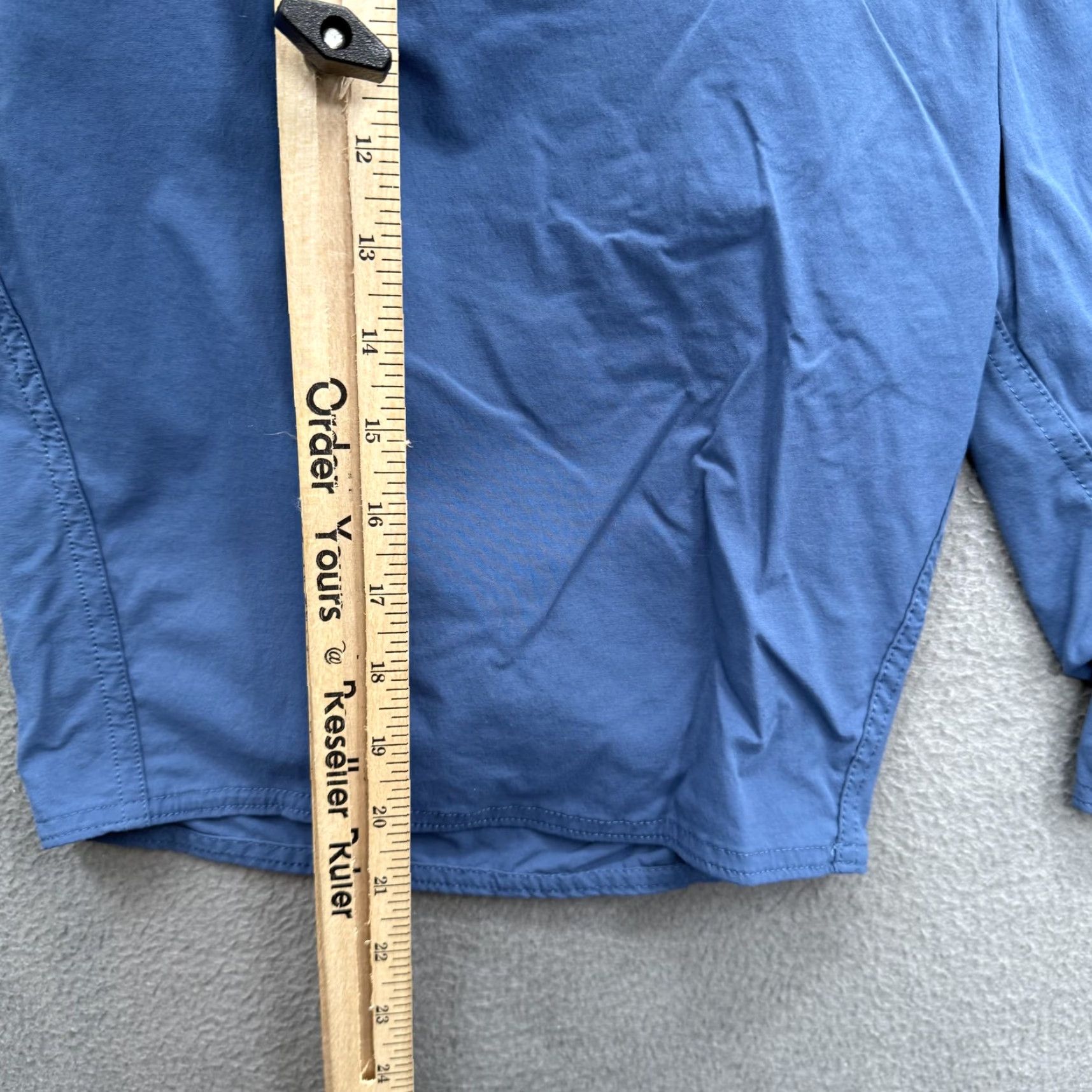 Patagonia Patagonia Board Shorts Mens 38 Blue Solid Swim Trunks Zip Pocket UnLined Stretch Size US 38 / EU 54 - 7 Thumbnail
