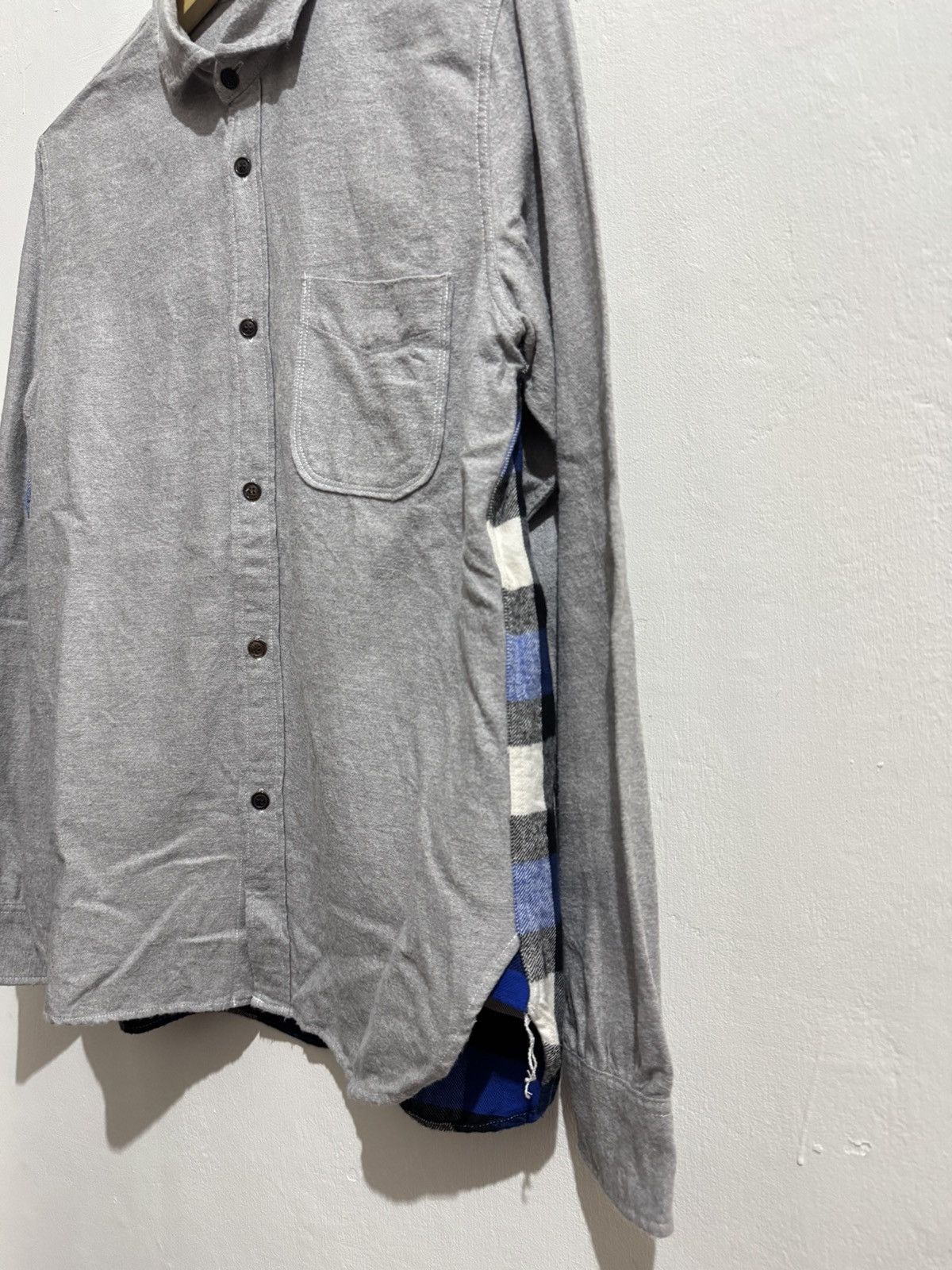 Comme des Garcons CdGH AD2013 "HL-B309" Hybrid Plaid Flannel Button Up Shirt Size US S / EU 44-46 / 1 - 7 Thumbnail