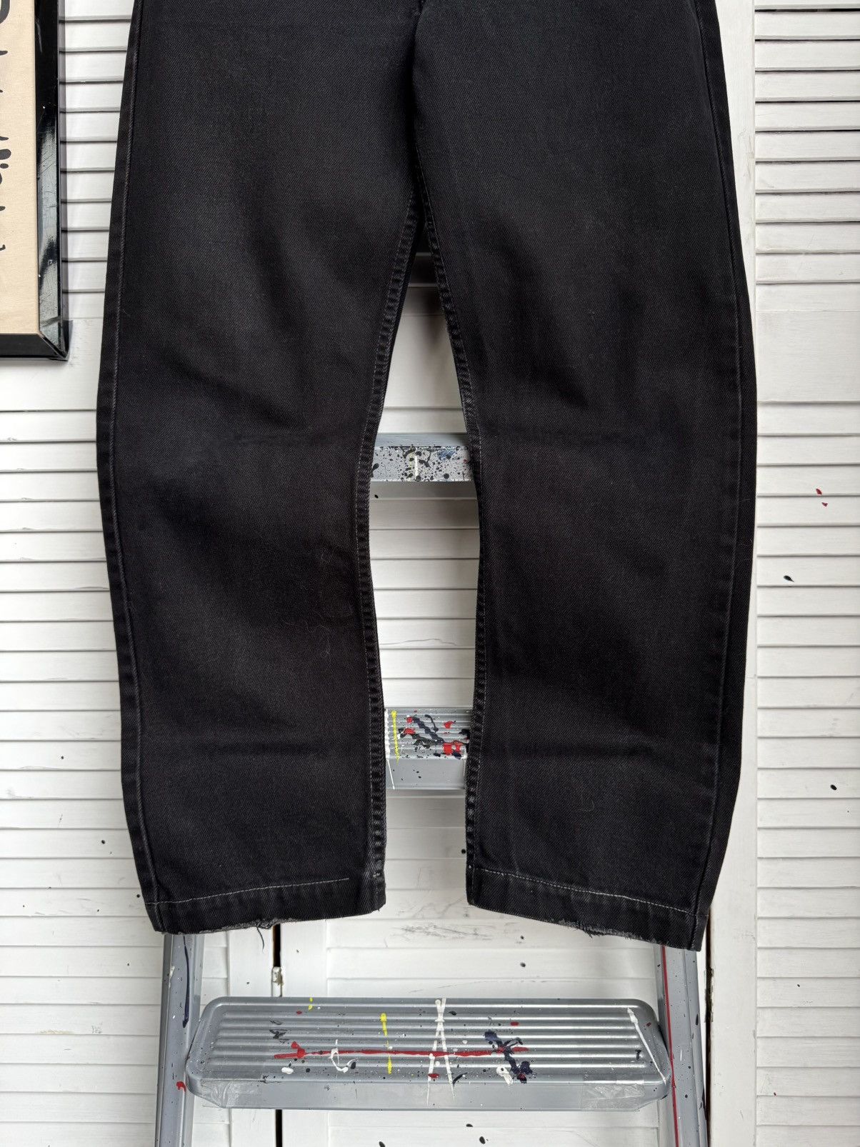 Levi's Levis 615 Vintage Black Jeans Straight Fit Orange Tab Size US 30 / EU 46 - 3 Thumbnail