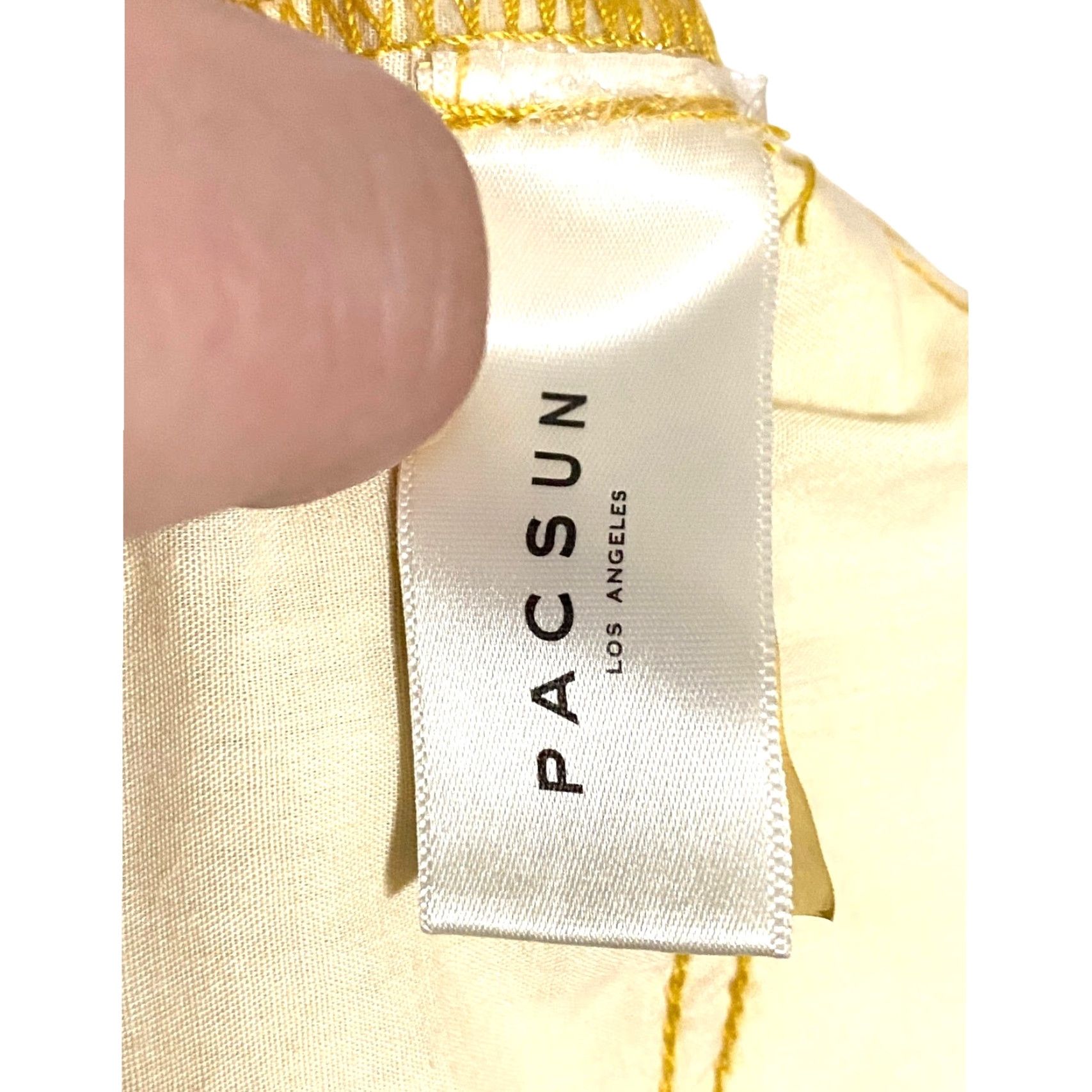 Pacsun PacSun Mustard Yellow Distressed Mini Skirt Womens 27 Grunge Ripped Thrashed NWT Size 27" / US 4 / IT 40 - 7 Thumbnail