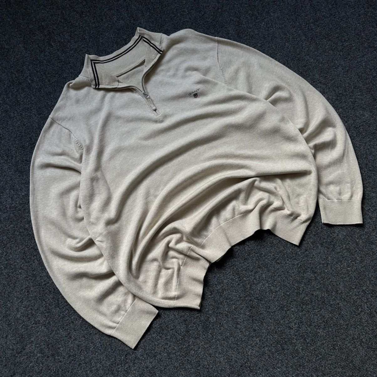 Gant Luxury Gant Zip Sweater 1/4 Old Money Size 2XL Cotton 00s Size US XXL / EU 58 / 5 - 3 Thumbnail