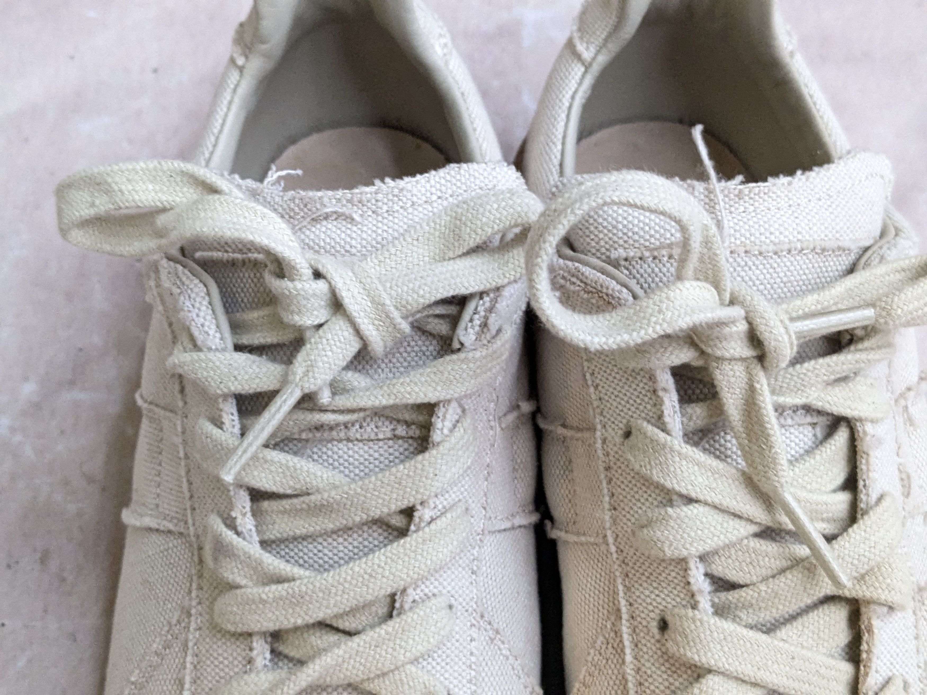 Jewelry Maison Margiela Replica GAT Beige Canvas Low 37 7 Size US 7 / IT 37 - 3 Thumbnail