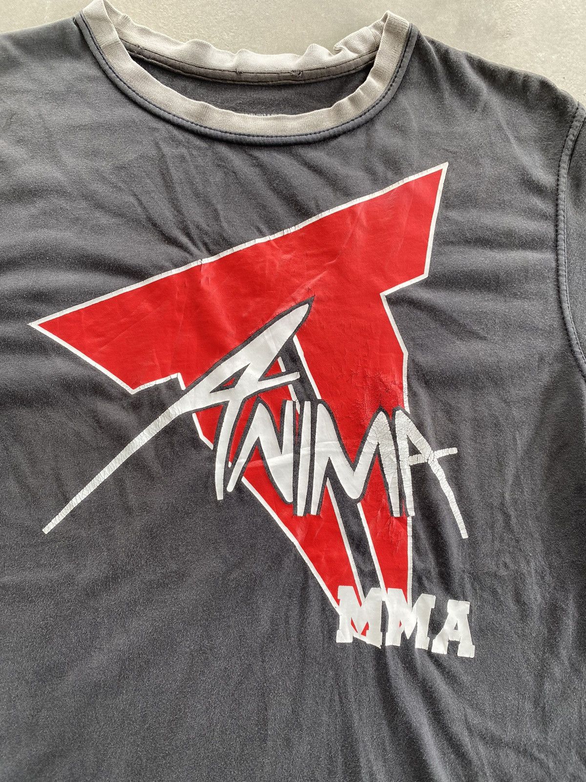Vintage VINTAGE THROWDOWN ANIMAL MMA SUN FADED TEE Size US M / EU 48-50 / 2 - 2 Thumbnail