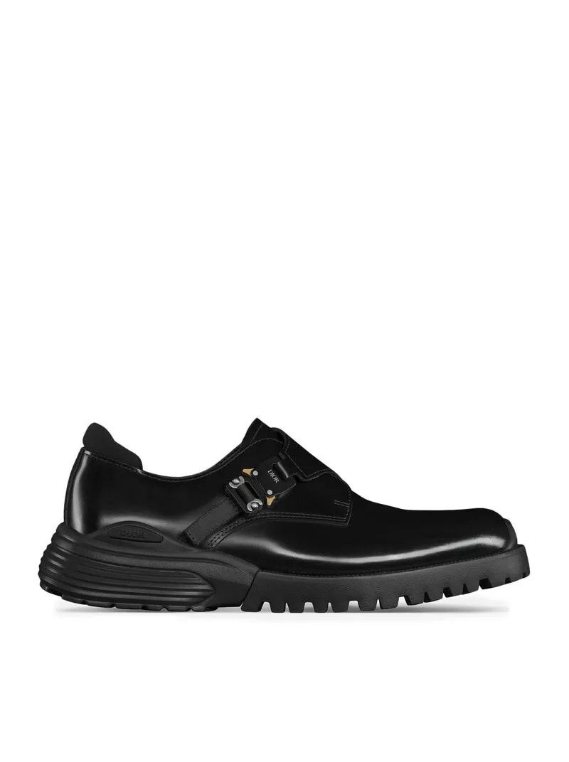 Dior DIOR Black Leather Combat Monk Derby Shoes Auth. New Size US 6 / EU 39 - 1 Thumbnail