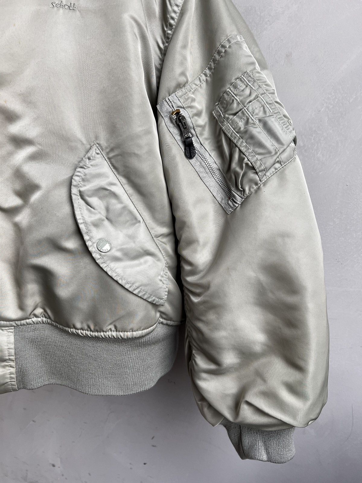 Schott Schott Vintage Bomber ma 1 Jacket Oversized cropped 90s Size US M / EU 48-50 / 2 - 5 Thumbnail