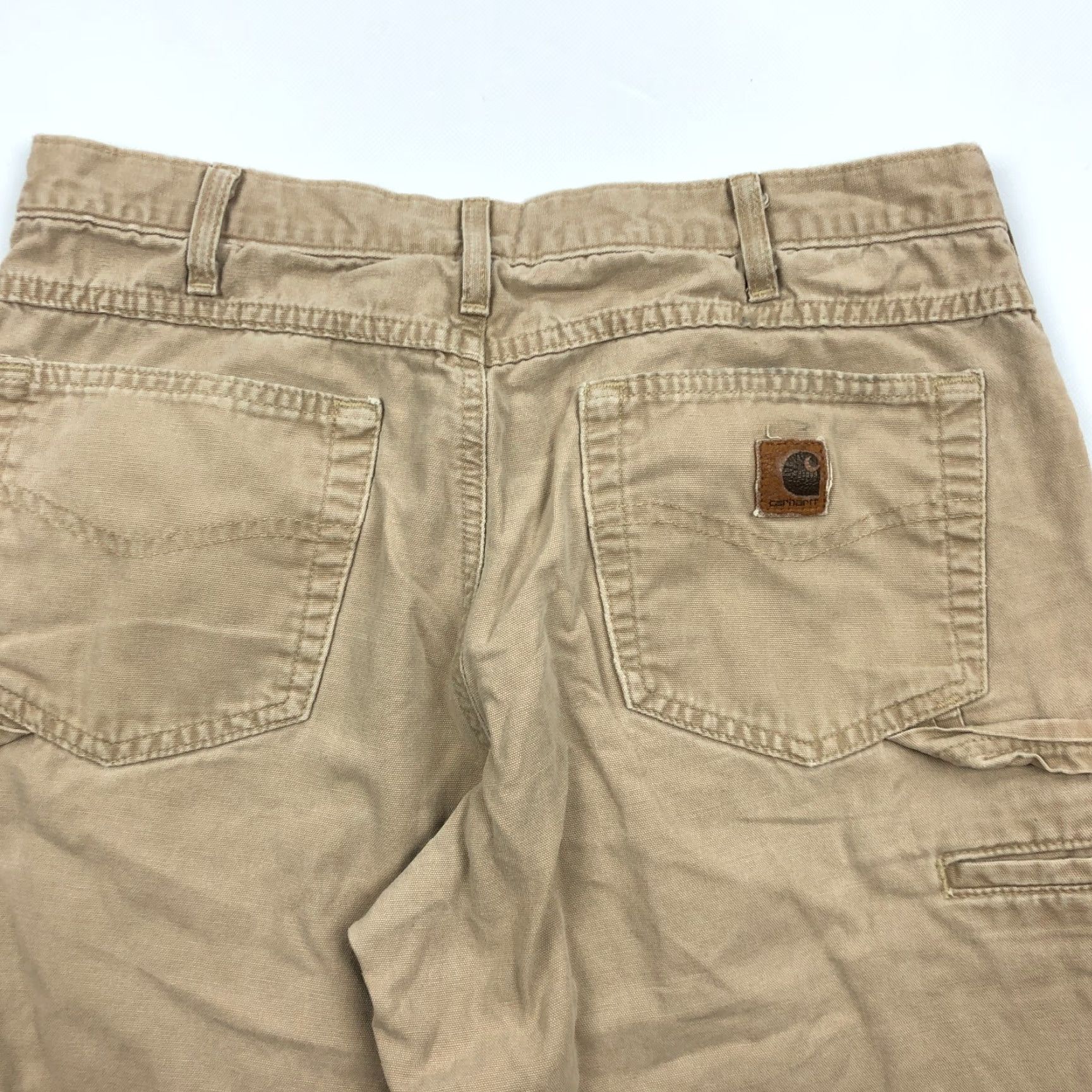 Carhartt Carhartt B159 Loose Fit Canvas Work Pants Men 34x30 Khaki Brown Utility Size US 34 / EU 50 - 4 Thumbnail