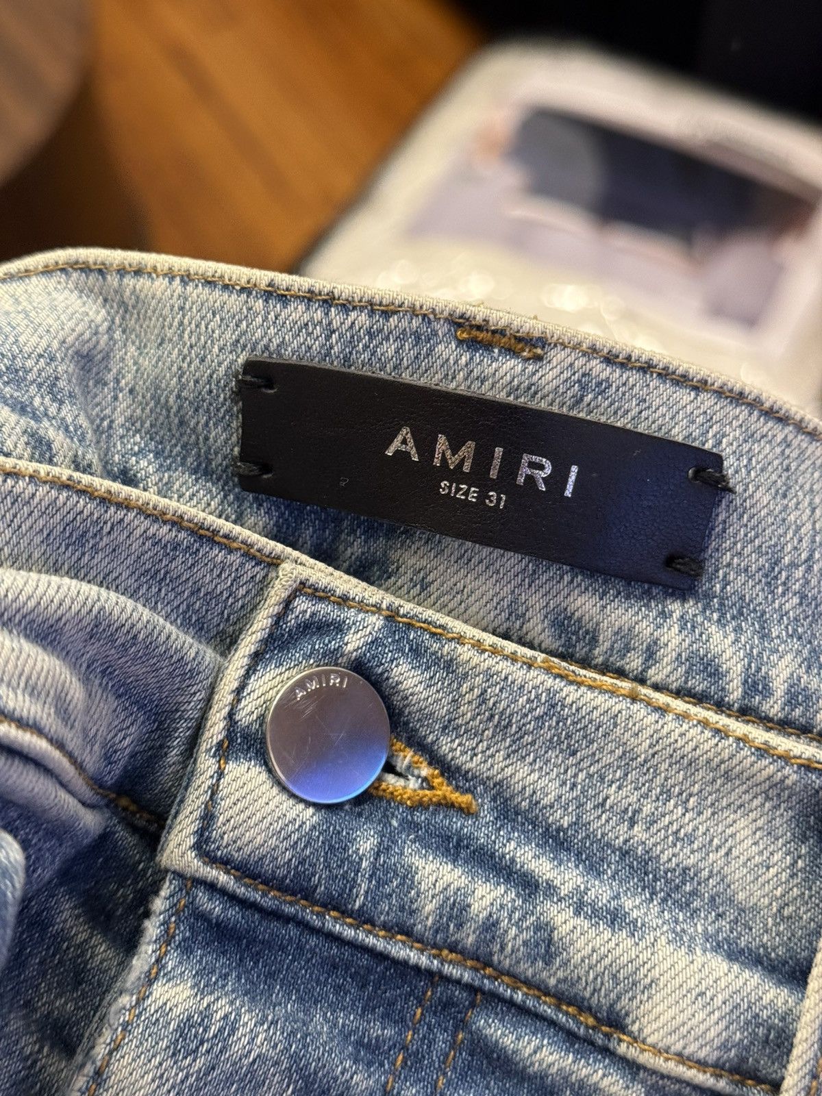Amiri Amiri Playboi Blue Mx1 Jeans Size 31 Size US 31 - 11 Thumbnail
