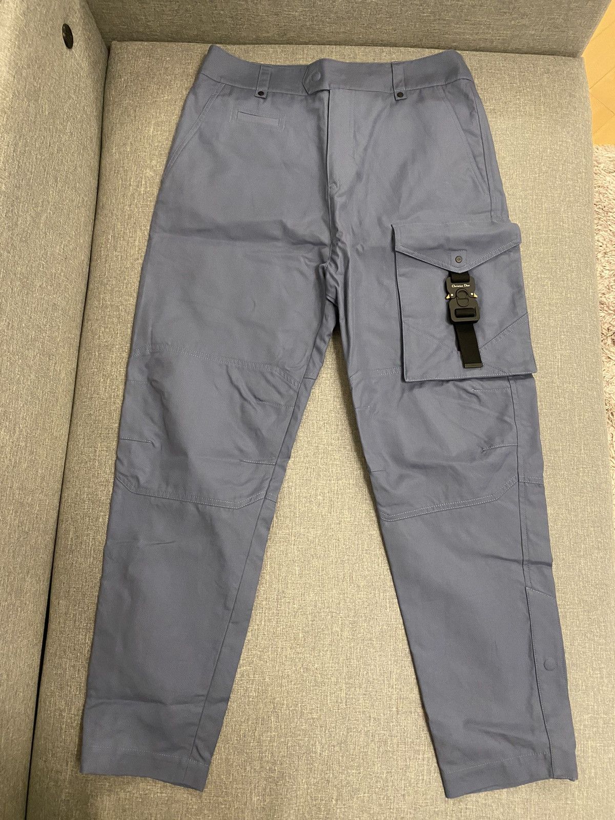Dior Dior blue buckle cargo pants 46 Size US 30 / EU 46 - 2 Thumbnail