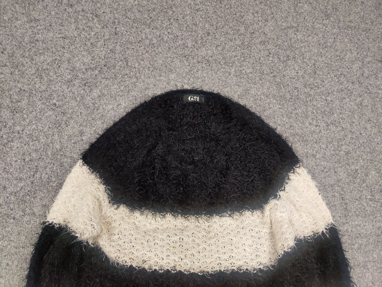 Hysteric Glamour Vintage G21 Japan Hysteric Glamour Style Striped Fur Sweater Size US S / EU 44-46 / 1 - 4 Thumbnail