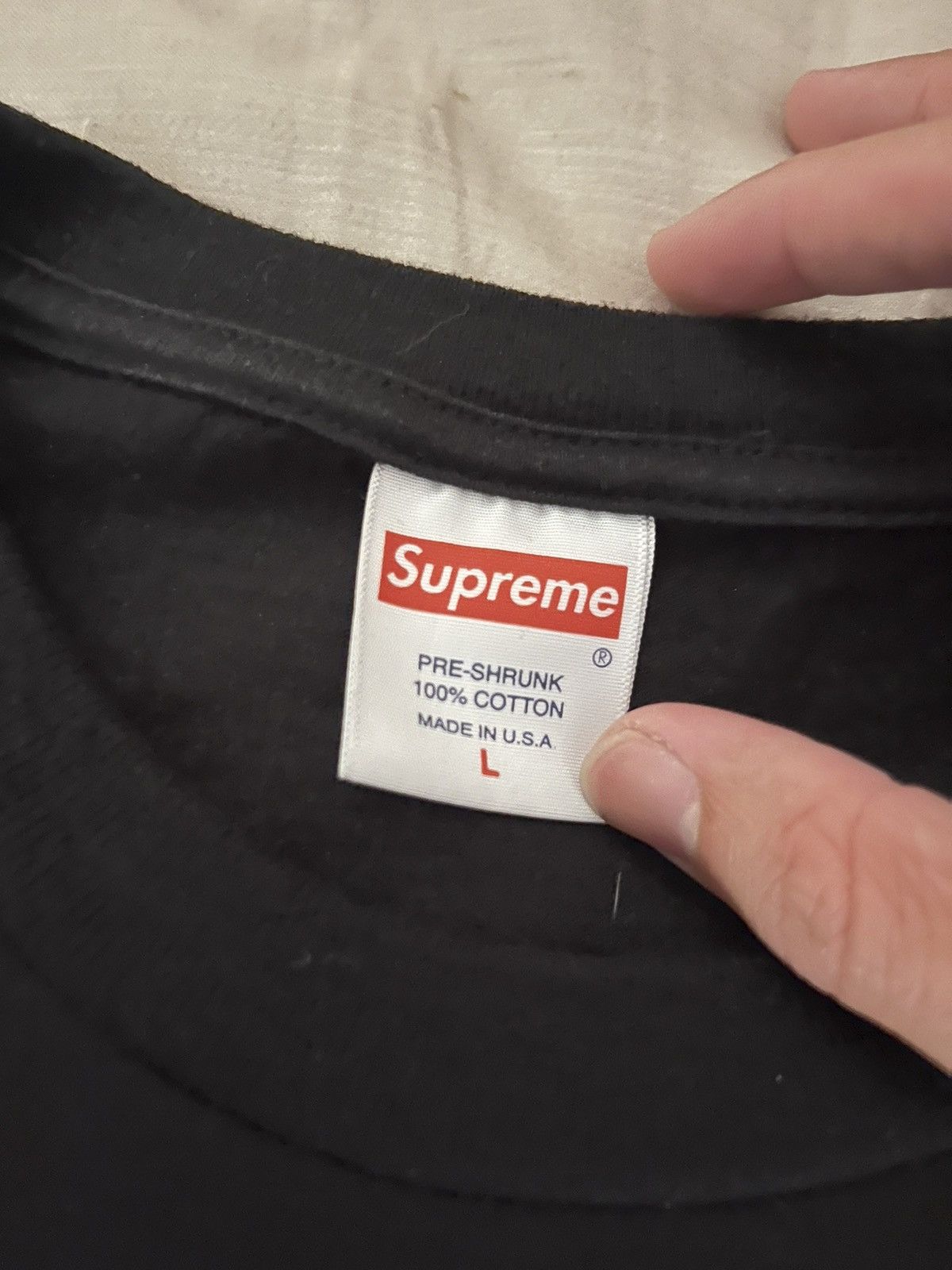 Supreme Black Supreme T shirt Size US L / EU 52-54 / 3 - 2 Thumbnail