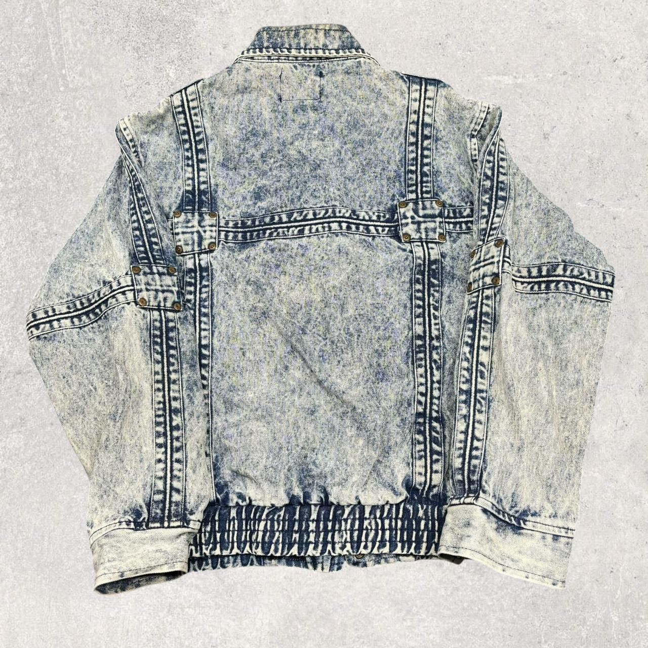 Vintage 1980s Vintage Acid Wash Denim Jacket Size US S / EU 44-46 / 1 - 2 Thumbnail