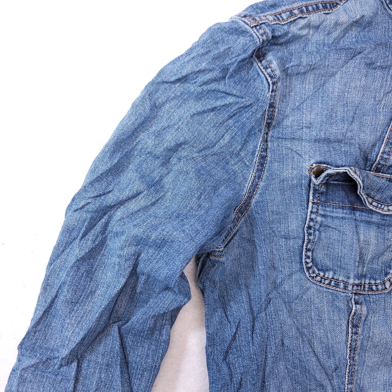 Mossimo Mossimo Casual Button Denim Jean Jacket Womens Size L Blue Size L / US 10 / IT 46 - 4 Thumbnail
