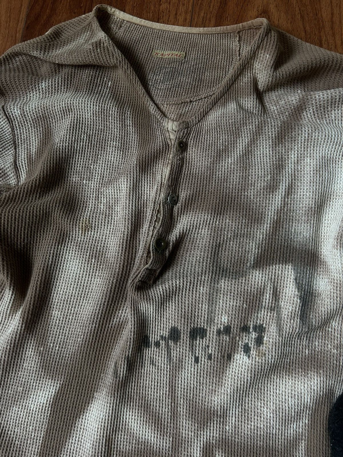 Kapital Vintage Kapital Thermal Long Sleeve Faded Distressed Size US L / EU 52-54 / 3 - 3 Thumbnail