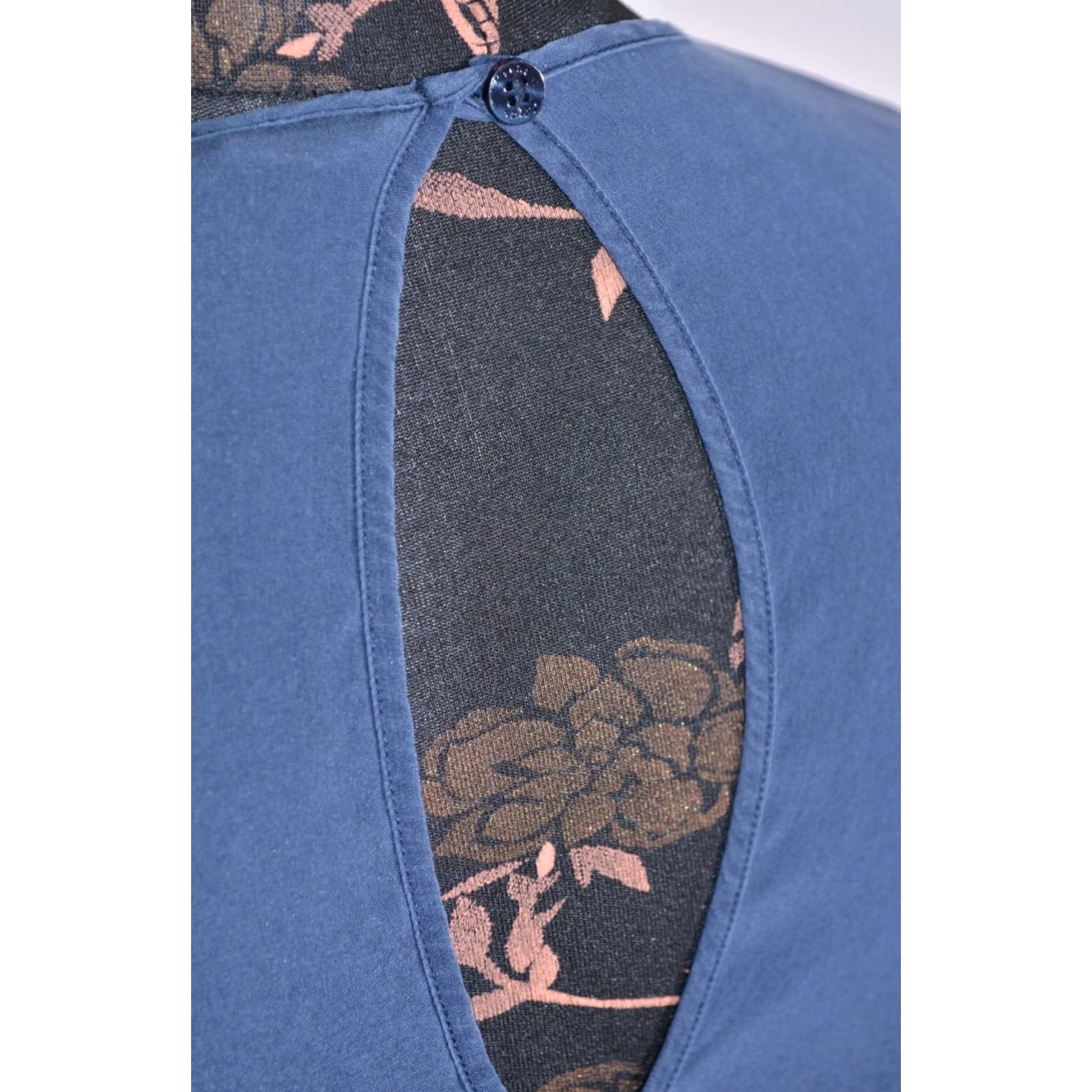 Vintage Manila Grace Women's Blouse Shirt Long Sleeve Silk 100% Size 40 Blue Top Size S / US 4 / IT 40 - 6 Thumbnail