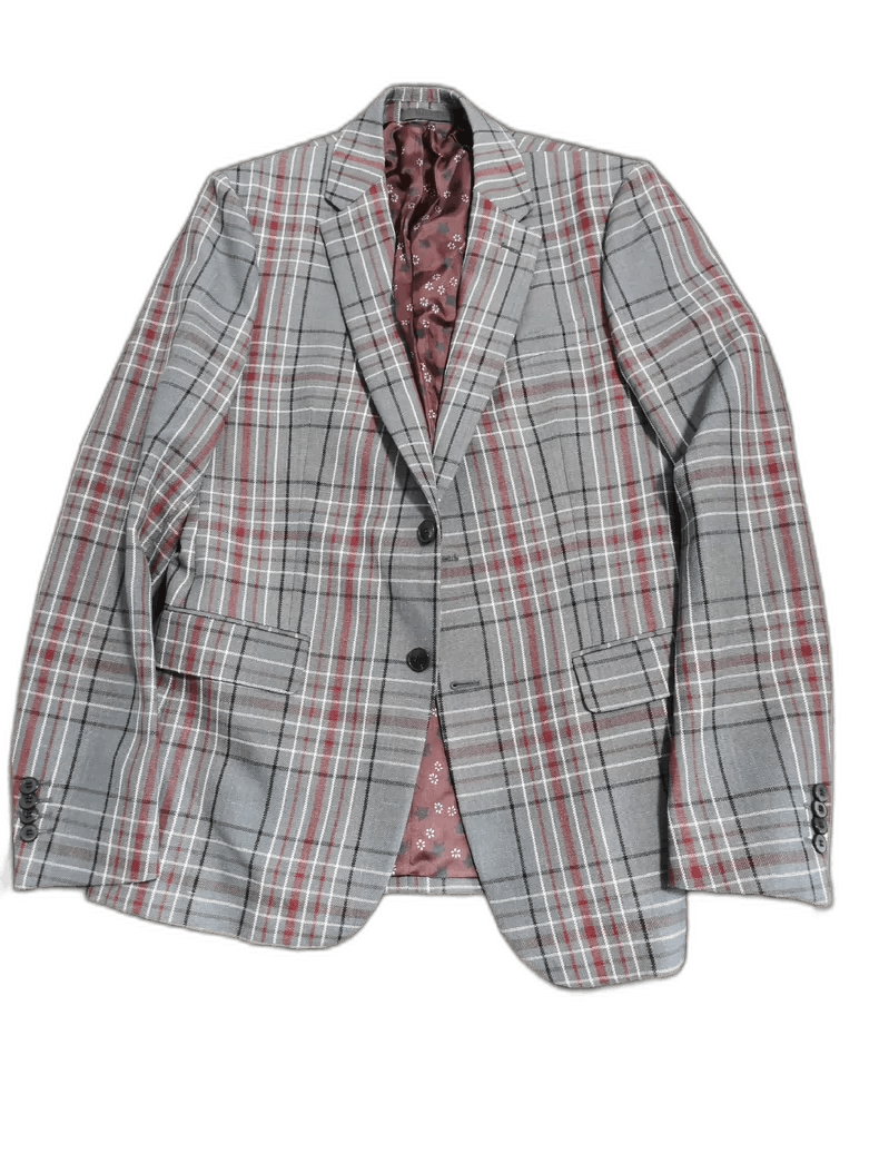 Valentino Valentino Plaid Wool Blend Blazer Size US M / EU 48-50 / 2 - 1 Thumbnail