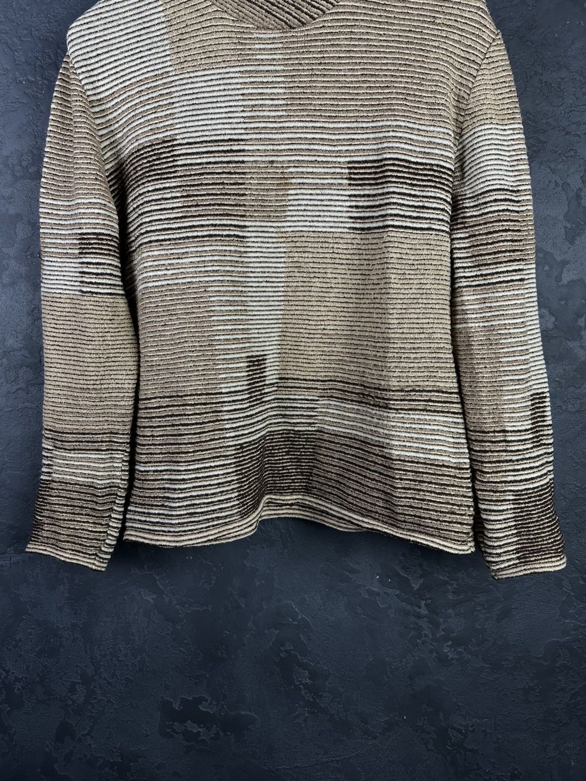 Missoni × Vintage Missoni Sport Vintage Wool Abstract Knitted Sweater Size L / US 10 / IT 46 - 3 Thumbnail