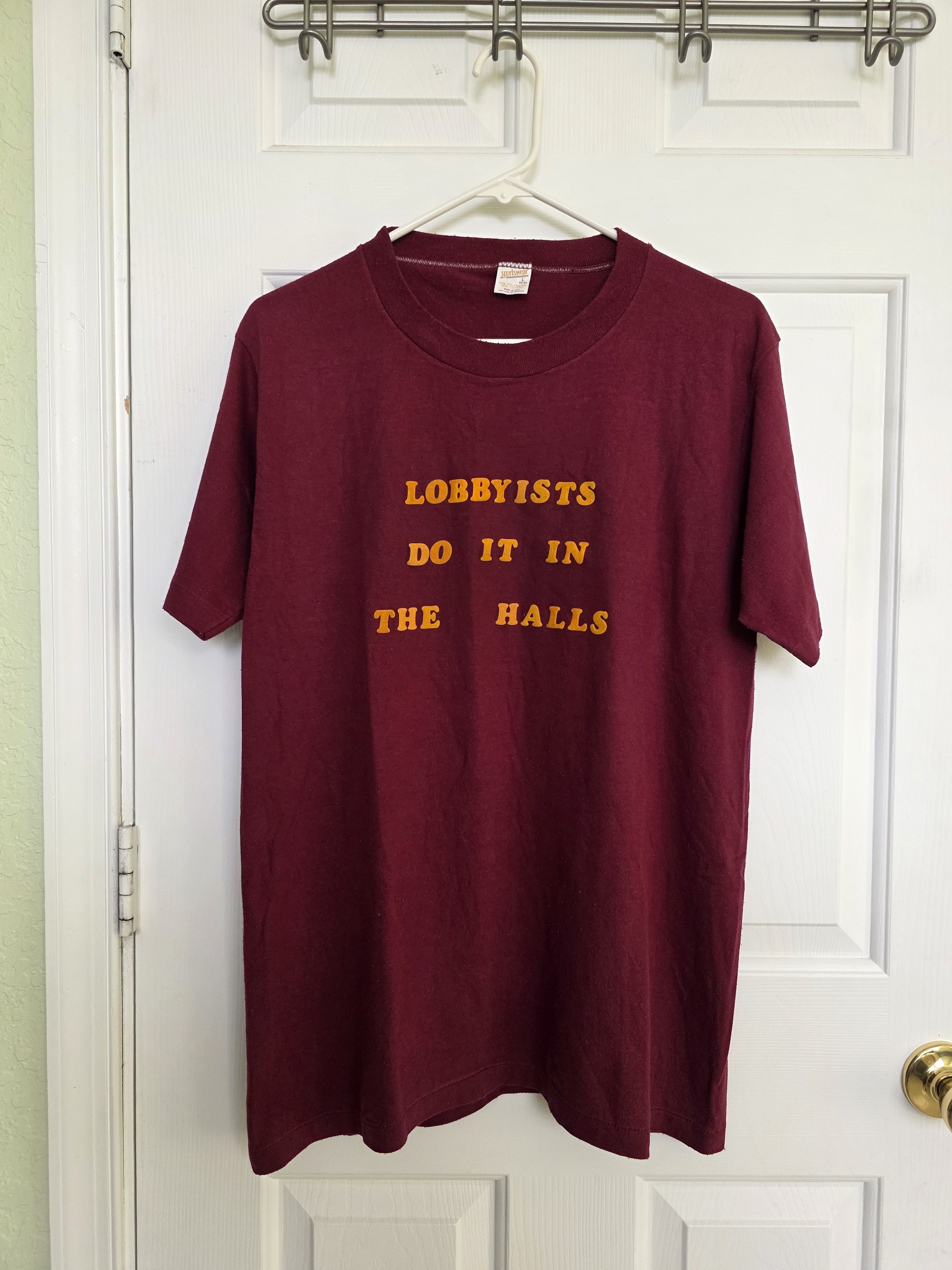 Vintage Vintage Single Stitch Political Lobbyists T-Shirt Size US L / EU 52-54 / 3 - 1 Thumbnail