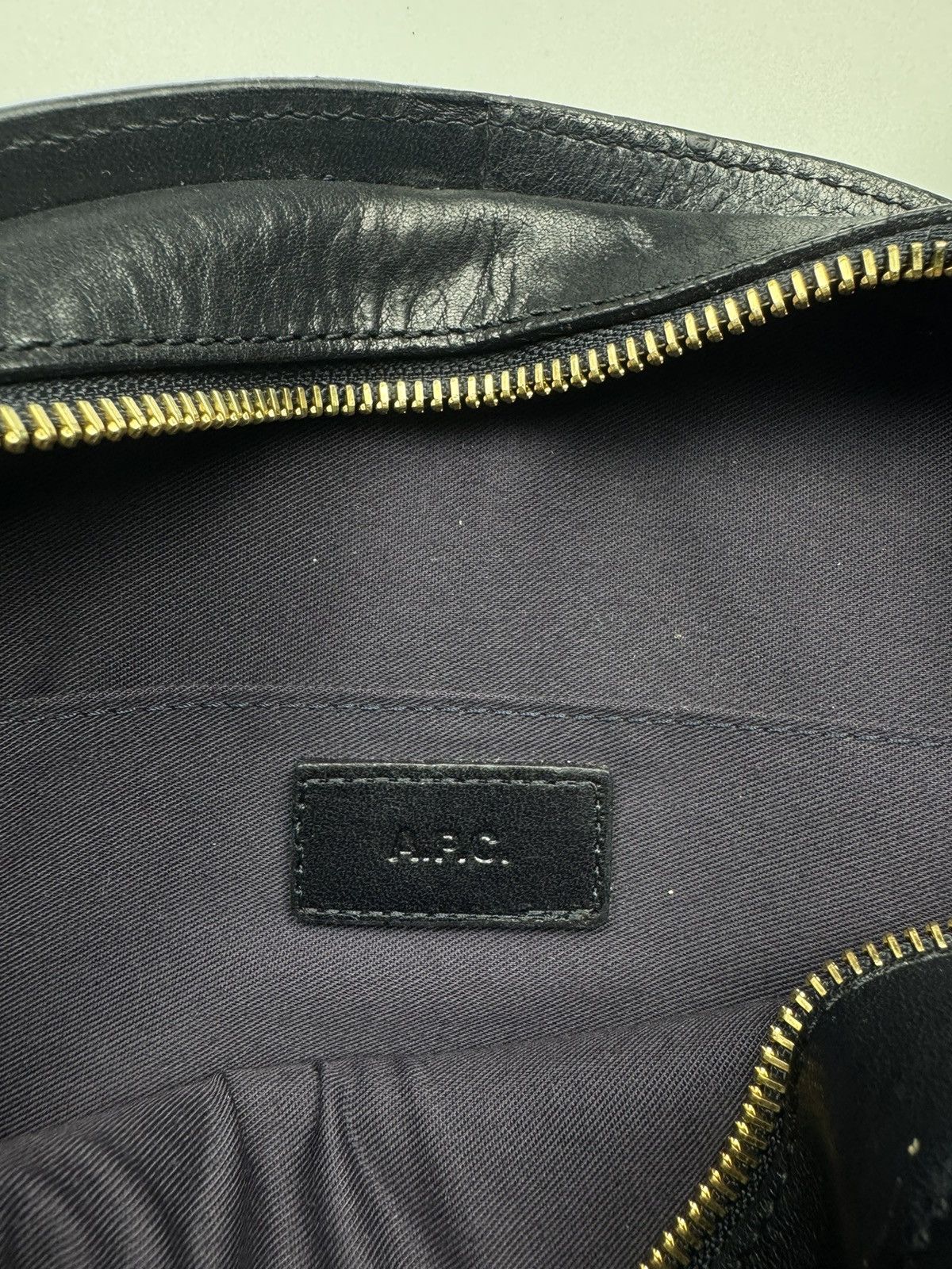 A.P.C. A.P.C. Navy Half Moon Demi Lune Crossbody Bag Size ONE SIZE - 8 Thumbnail