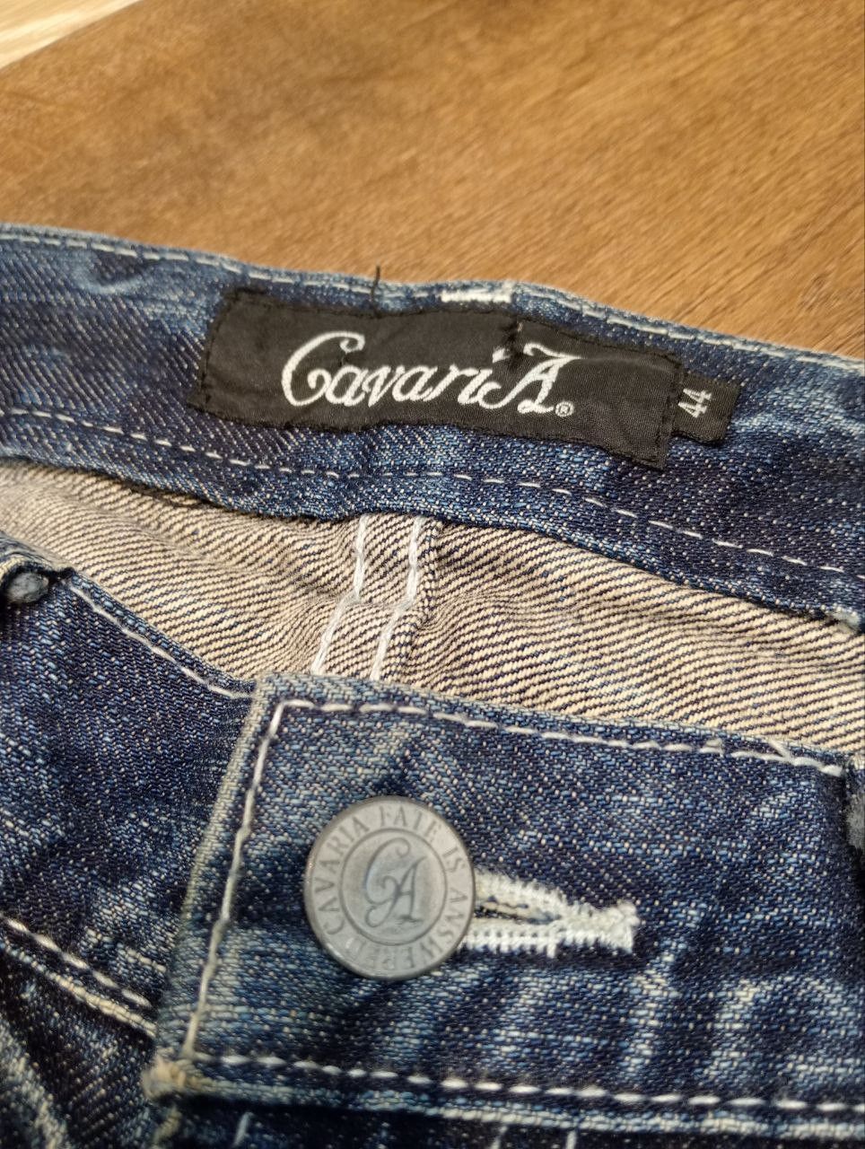 Japanese Brand JAPANESE CAVARIA STUDDED FLARED DISTRESSED JEANS - SIZE 44 Size US 32 / EU 48 - 5 Thumbnail