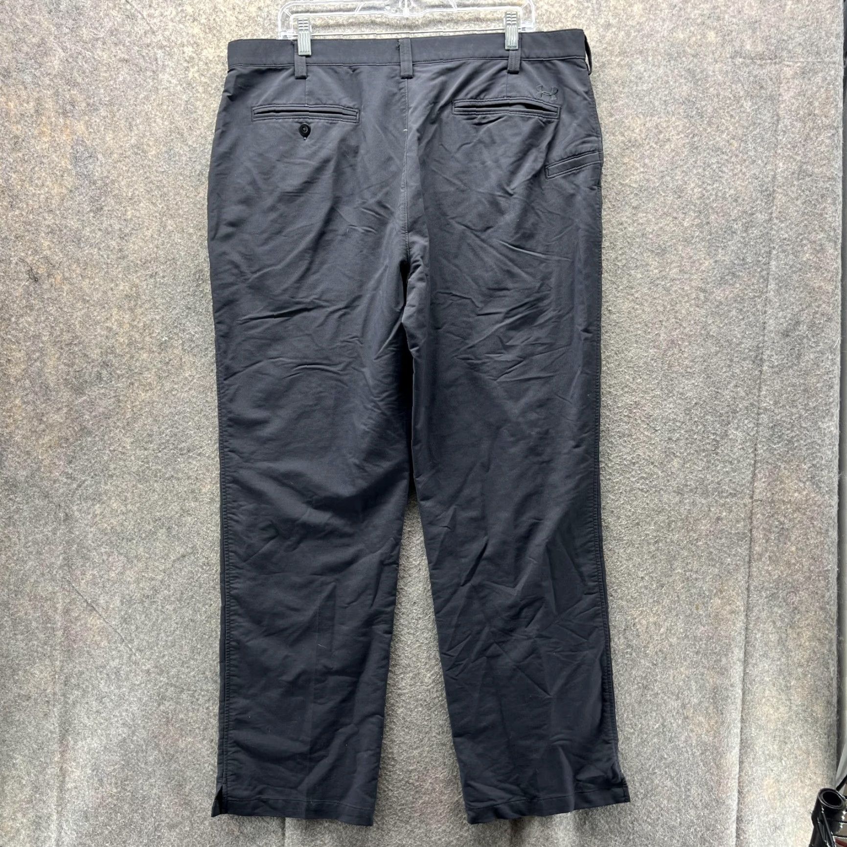 Under Armour VINTAGE Under Armour Pants Men 38x32 Stretch Black Chino Flat Polyester Trousers UA Shirt? Size US 38 / EU 54 - 2 Thumbnail