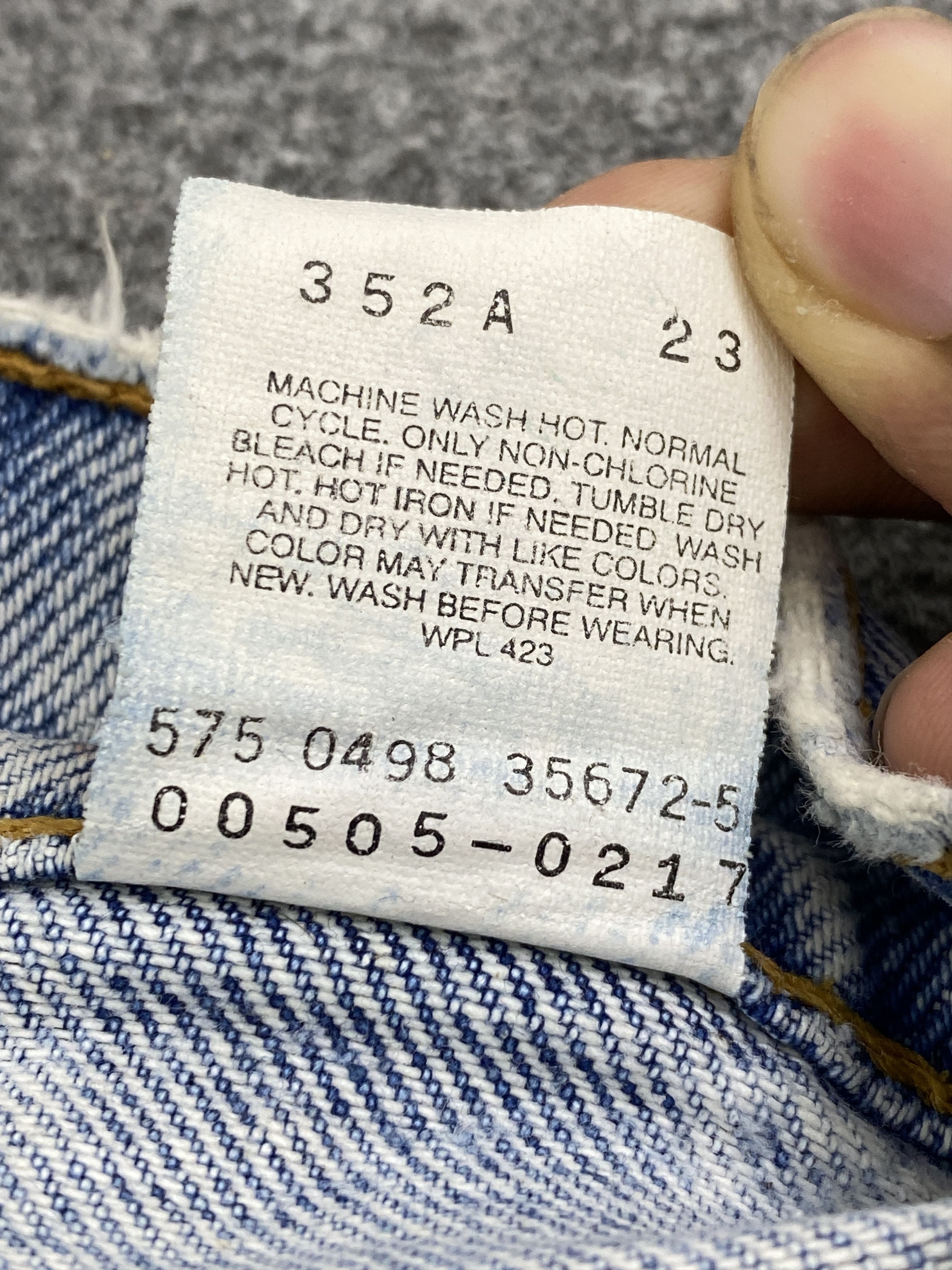 Levi's Vintage 90s Levis 505 Straight Leg Jeans DP2706 Size US 31 - 8 Thumbnail