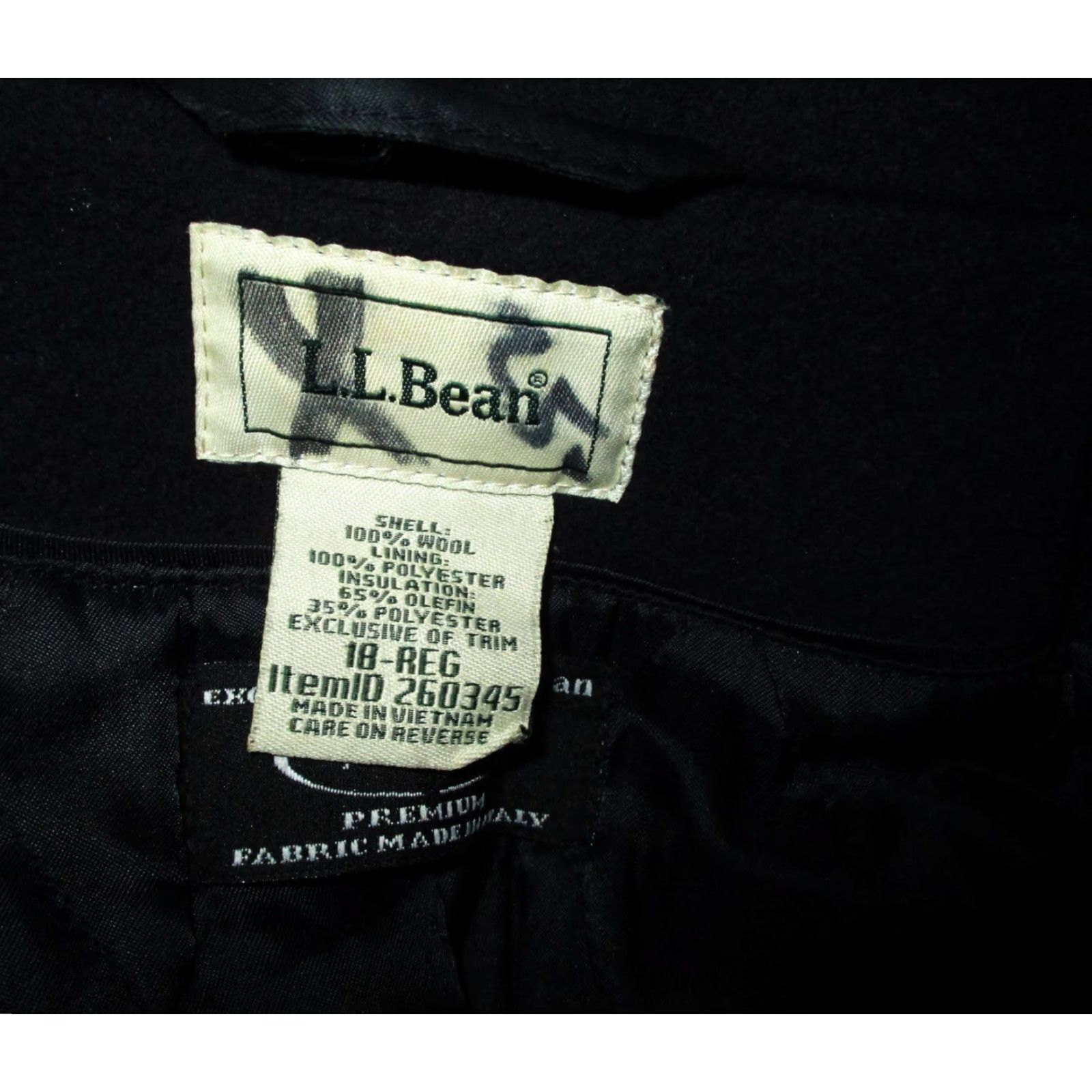 Vintage VINTAGE L.L. Bean Green Peacoat Women's XL Wool 100% Bellandi Short Coat Pockets Insulated Size XL / US 12-14 / IT 48-50 - 6 Thumbnail