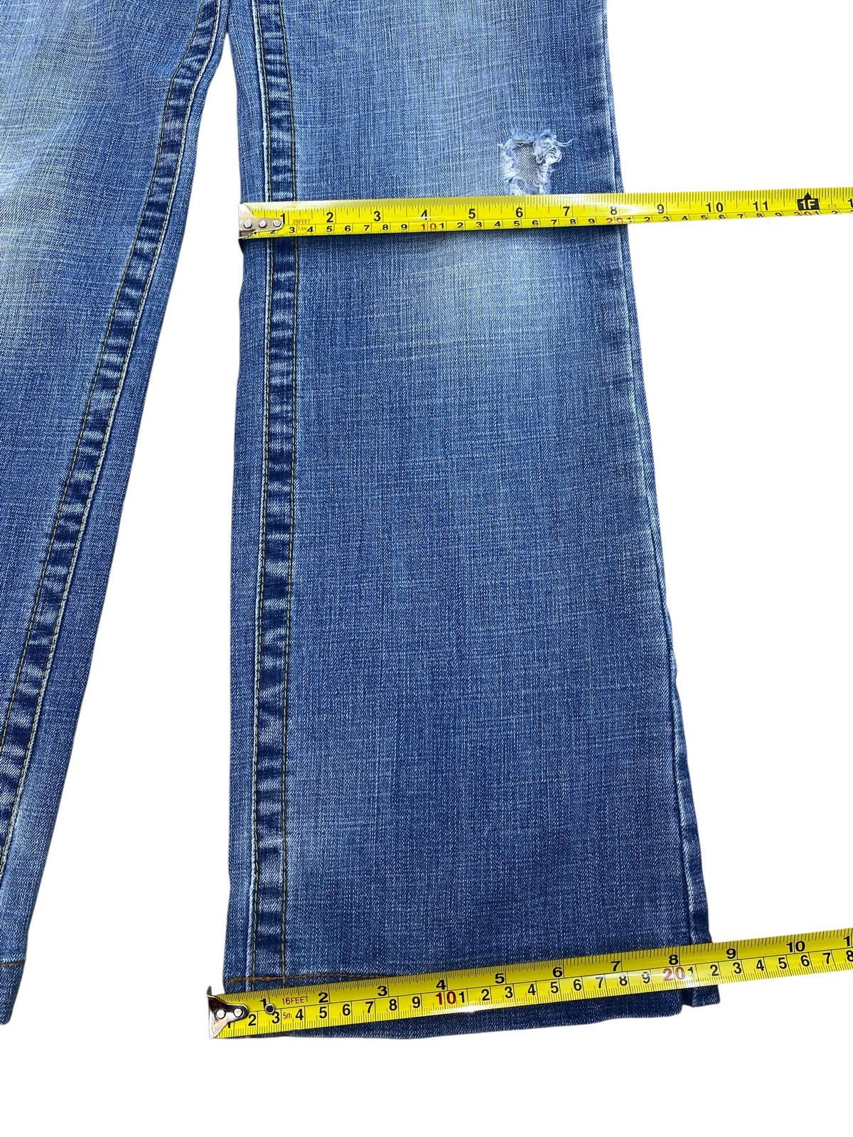 Other Japanese Brand Faded Wash Buckle Back Style Loose Jeans Size US 28 / EU 44 - 10 Thumbnail