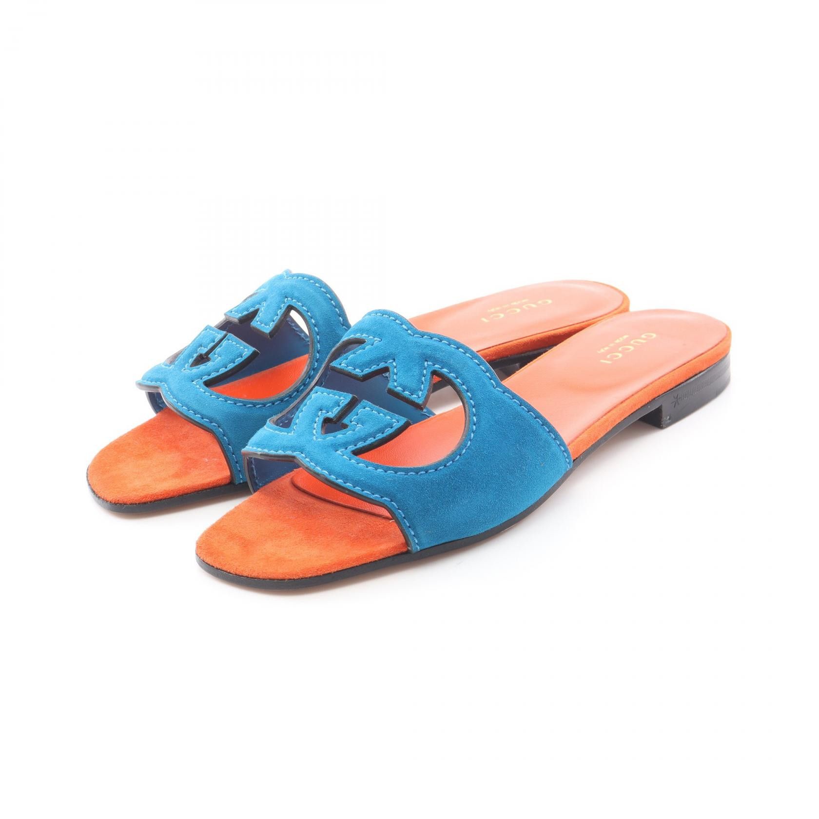 Gucci Gucci Gucci Interlocking G Suede Sandals Leather Shoes DUTY FREE for USA Size ONE SIZE - 1 Thumbnail